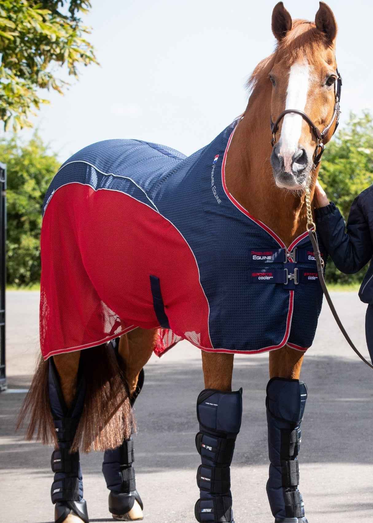 Premier Equine Sports Cooler Rug Navy