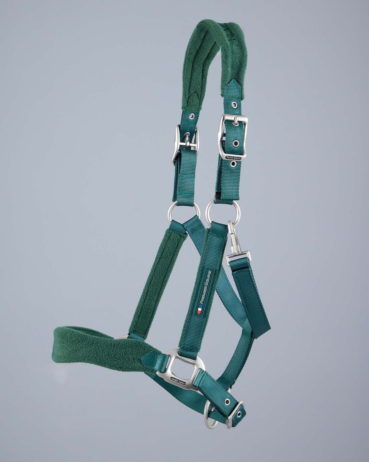 Premier Equine Fleece Padded Head Collar Green