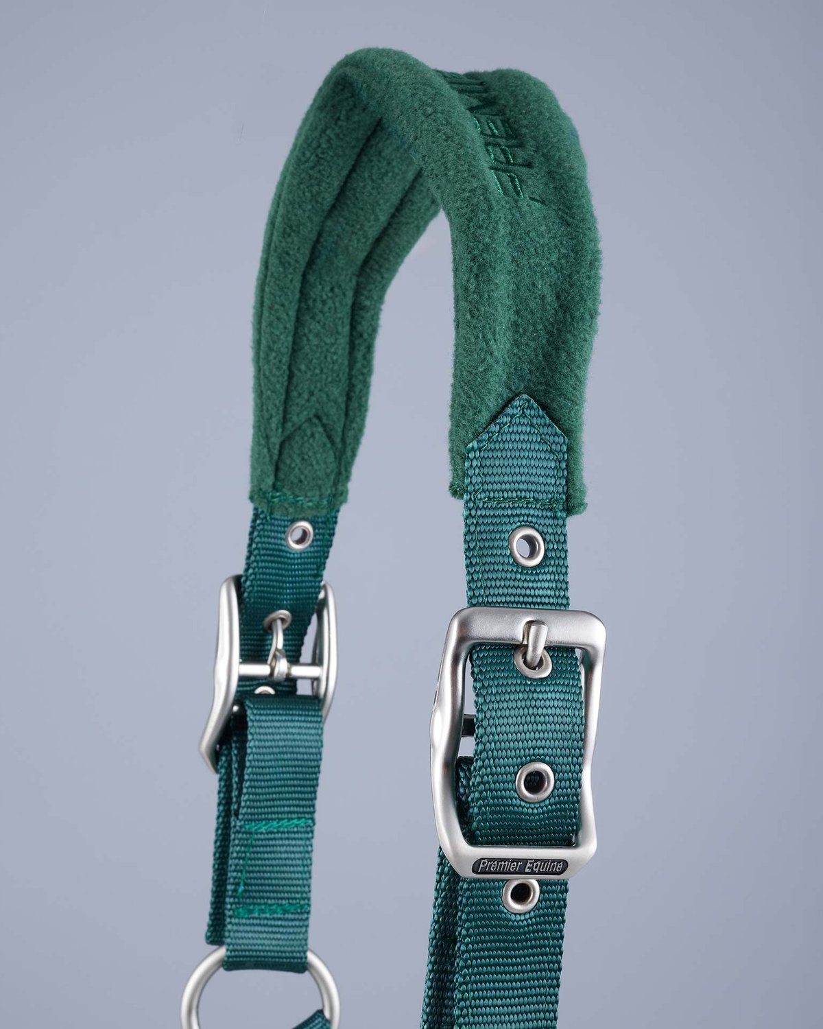 Premier Equine Fleece Padded Head Collar Green