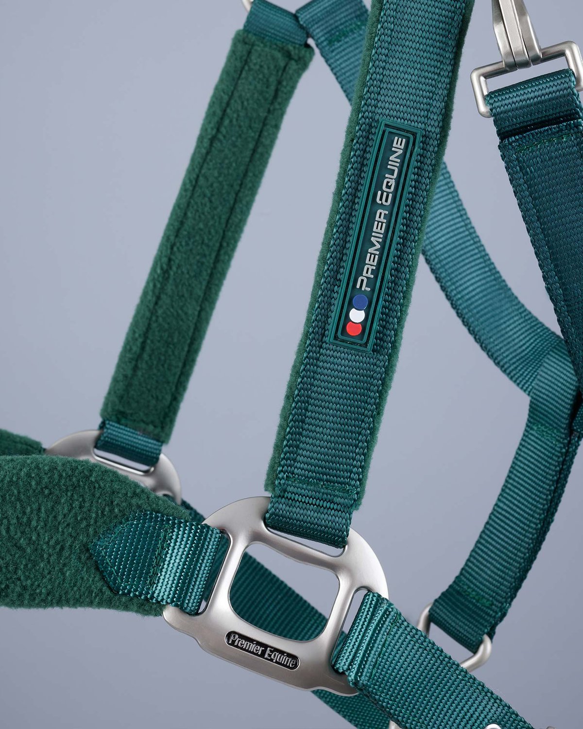 Premier Equine Fleece Padded Head Collar Green