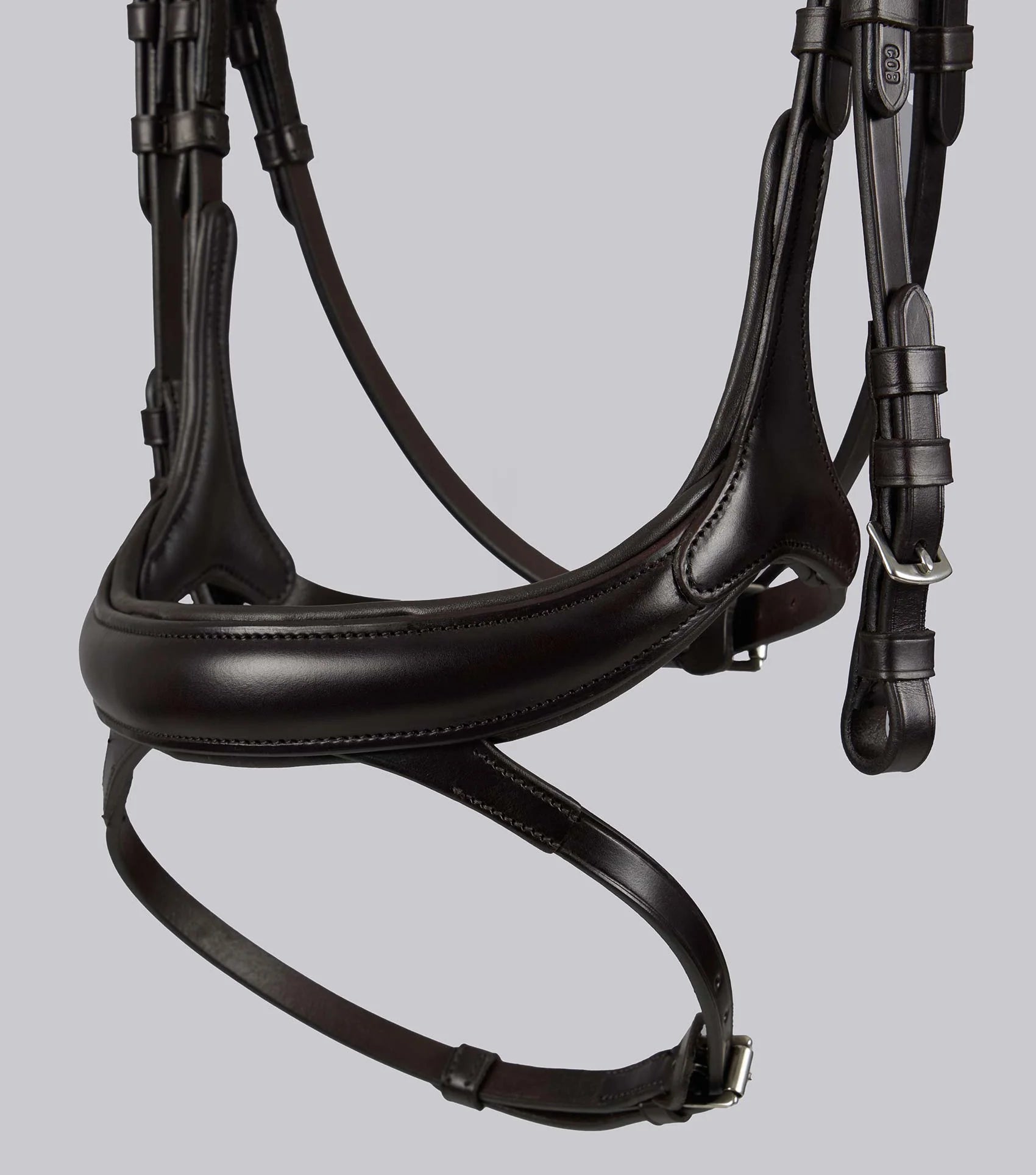 PREMIER EQUINE PALAZZO Anatomical Bridle: Brown Leather Horse Tack | Comfortable & Stylish Equestrian Gear