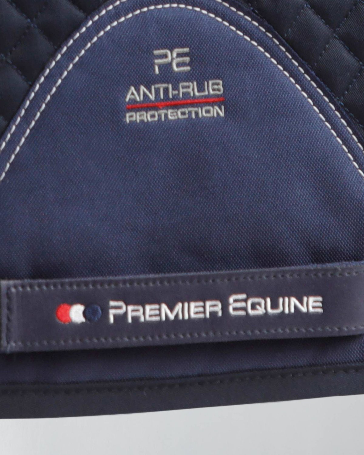 Premier Equine Pony Plain Cotton Dressage Square Navy Saddle Pad Anti-Rub Protection