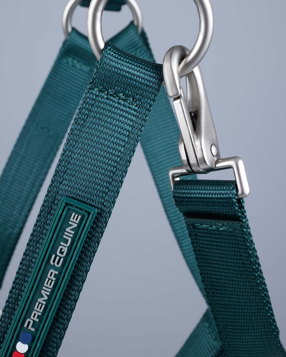 Premier Equine Plain Padded Horse Head Collar Green