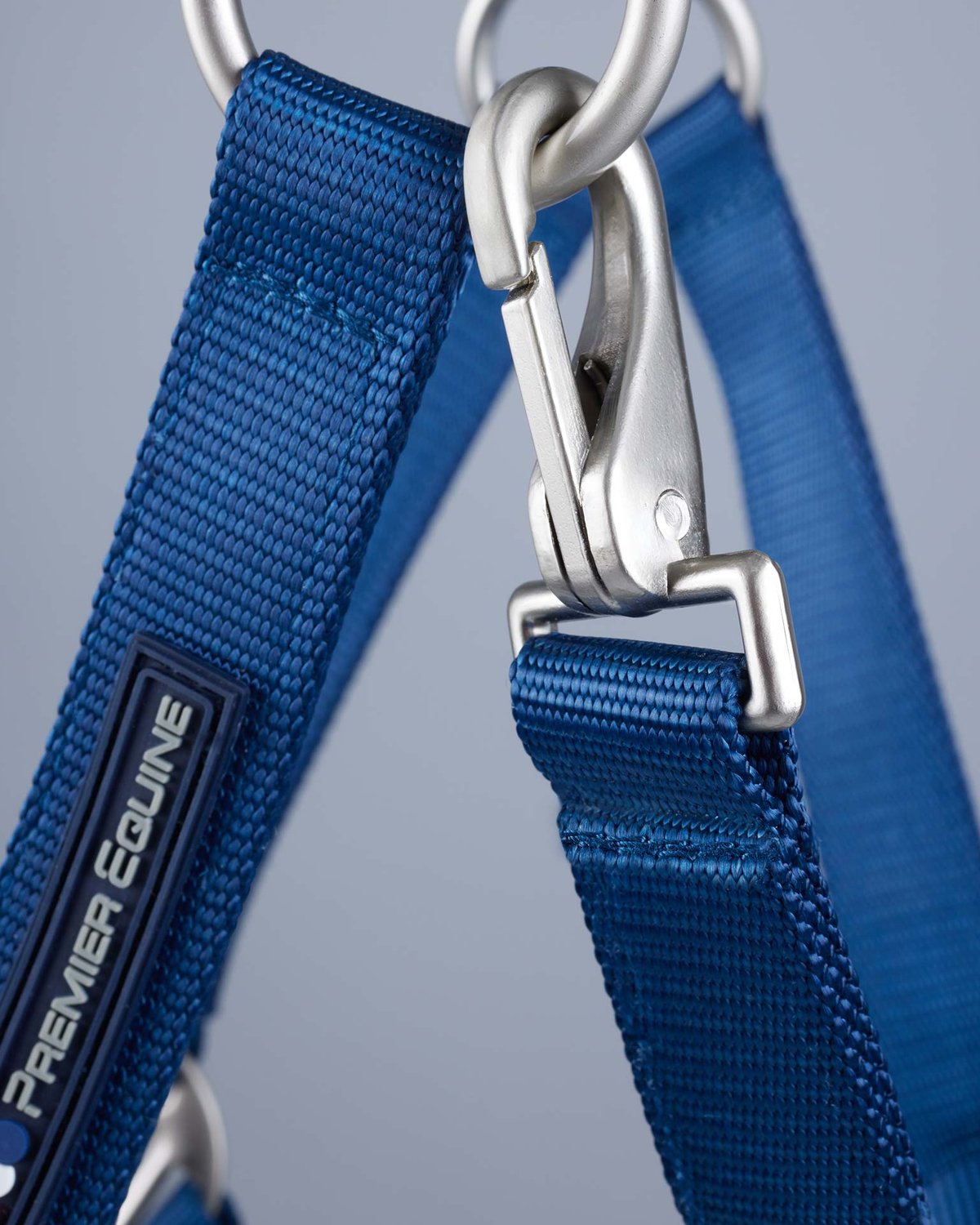 Premier Equine Plain Padded Horse Head Collar Navy