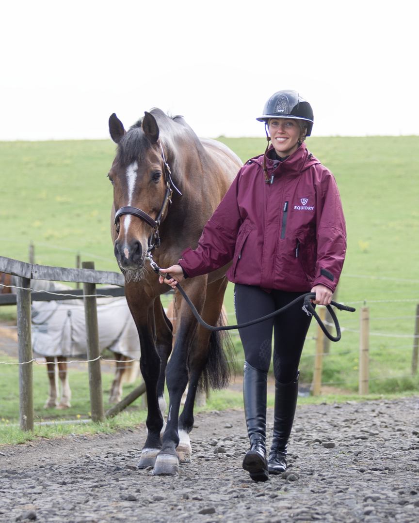 EQUIDRY Shortie Women's Thin Fleece Plum