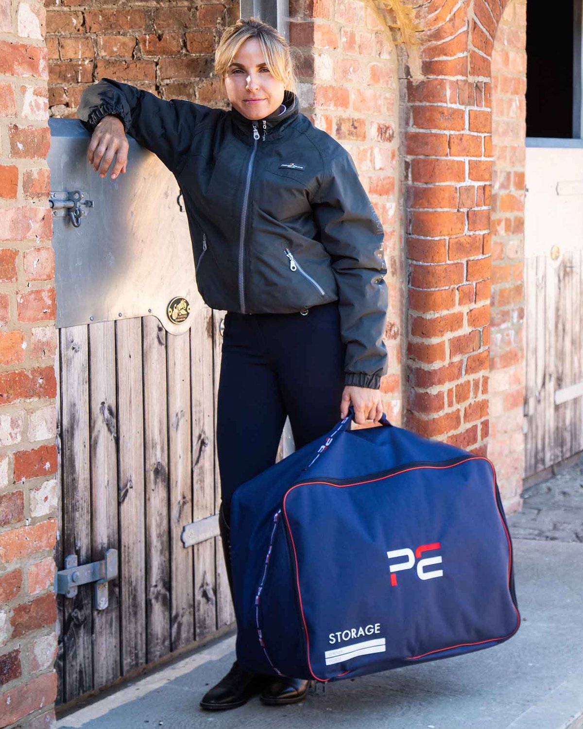 PREMIER EQUINE STORAGE BAG NAVY from Equiflair: Secure & Stylish Equine Gear Organization