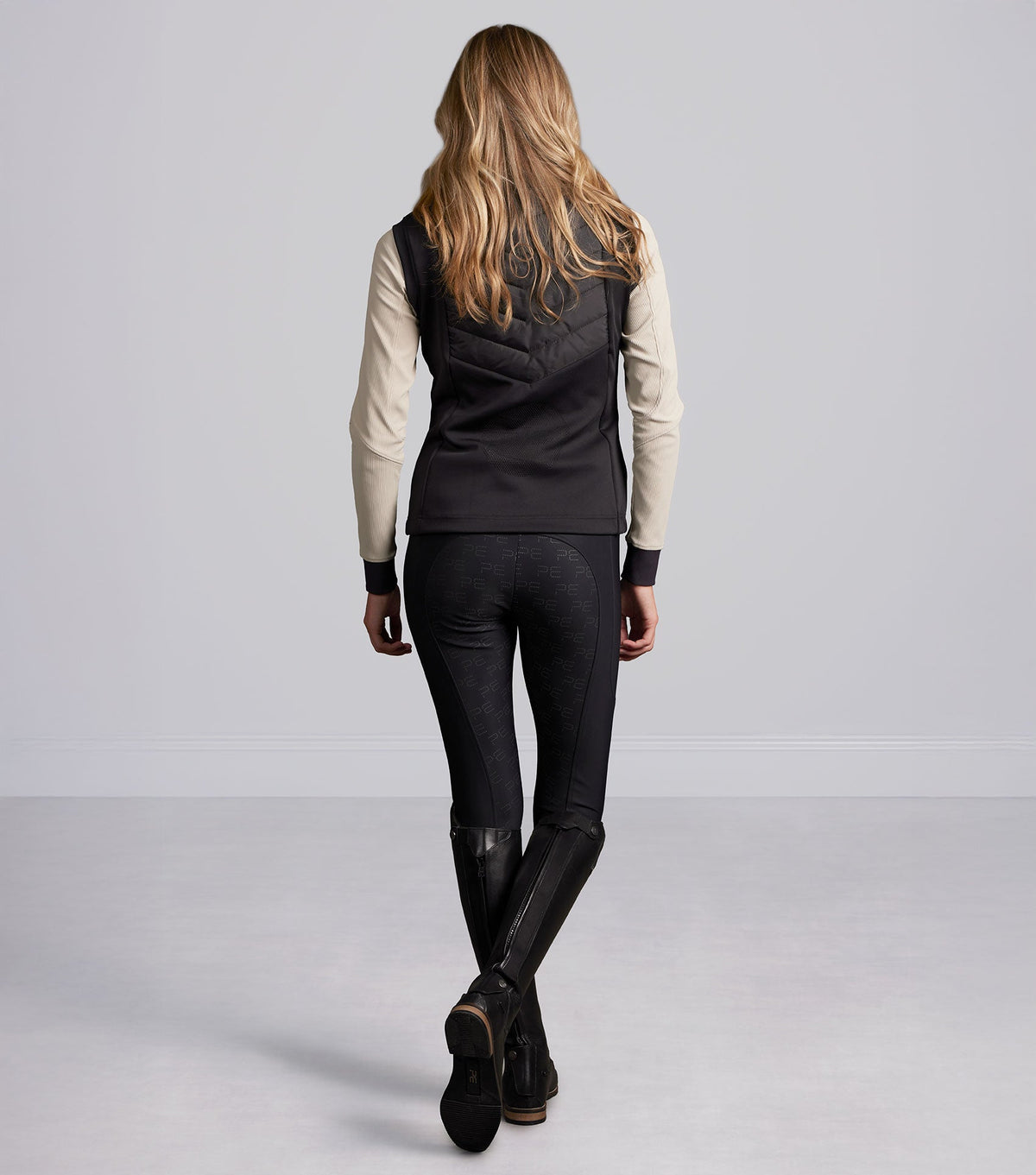 Premier Equine Felicio Women's Black Gel Full Seat Riding Breeches for Equestrian Performance