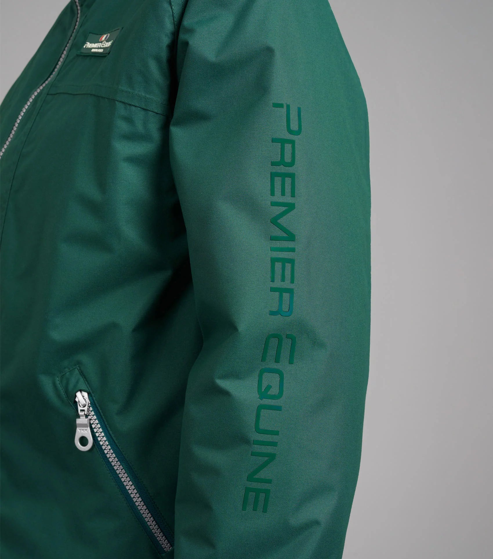 Premier Equine Green Waterproof Riding Jacket - Unisex Equestrian Outerwear