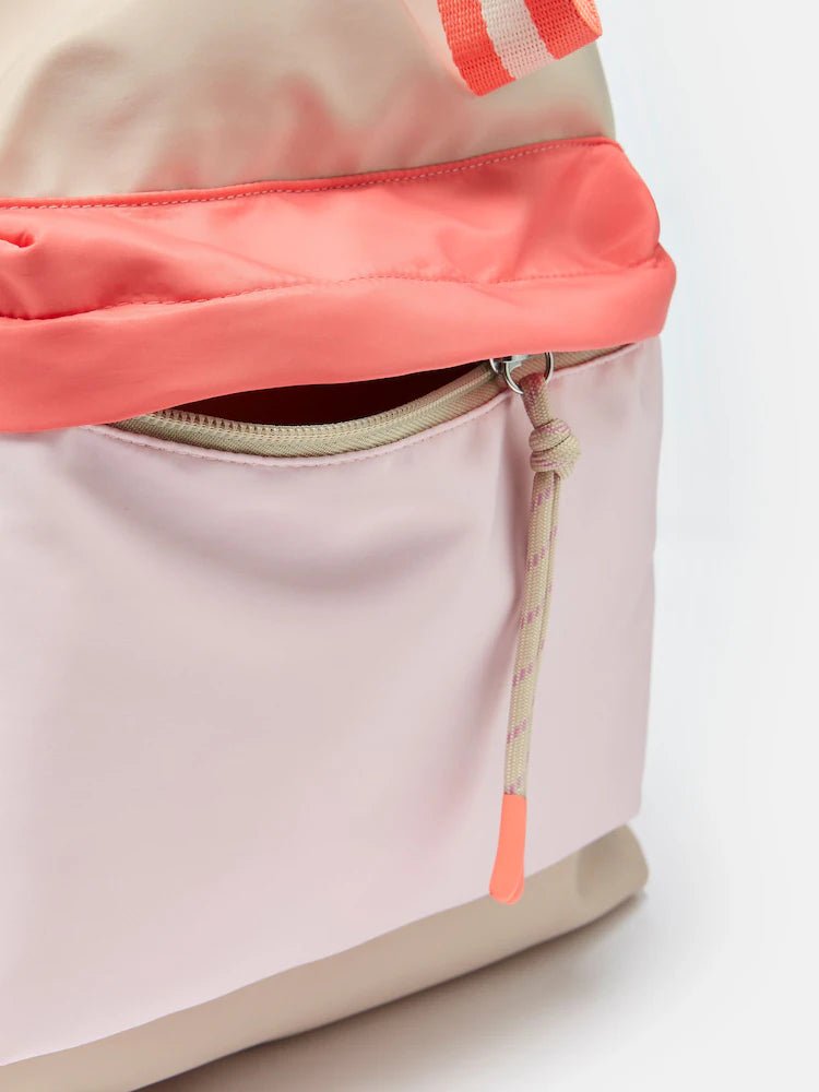 Joules Packwell Neutral Colour Block Rucksack | Equiflair