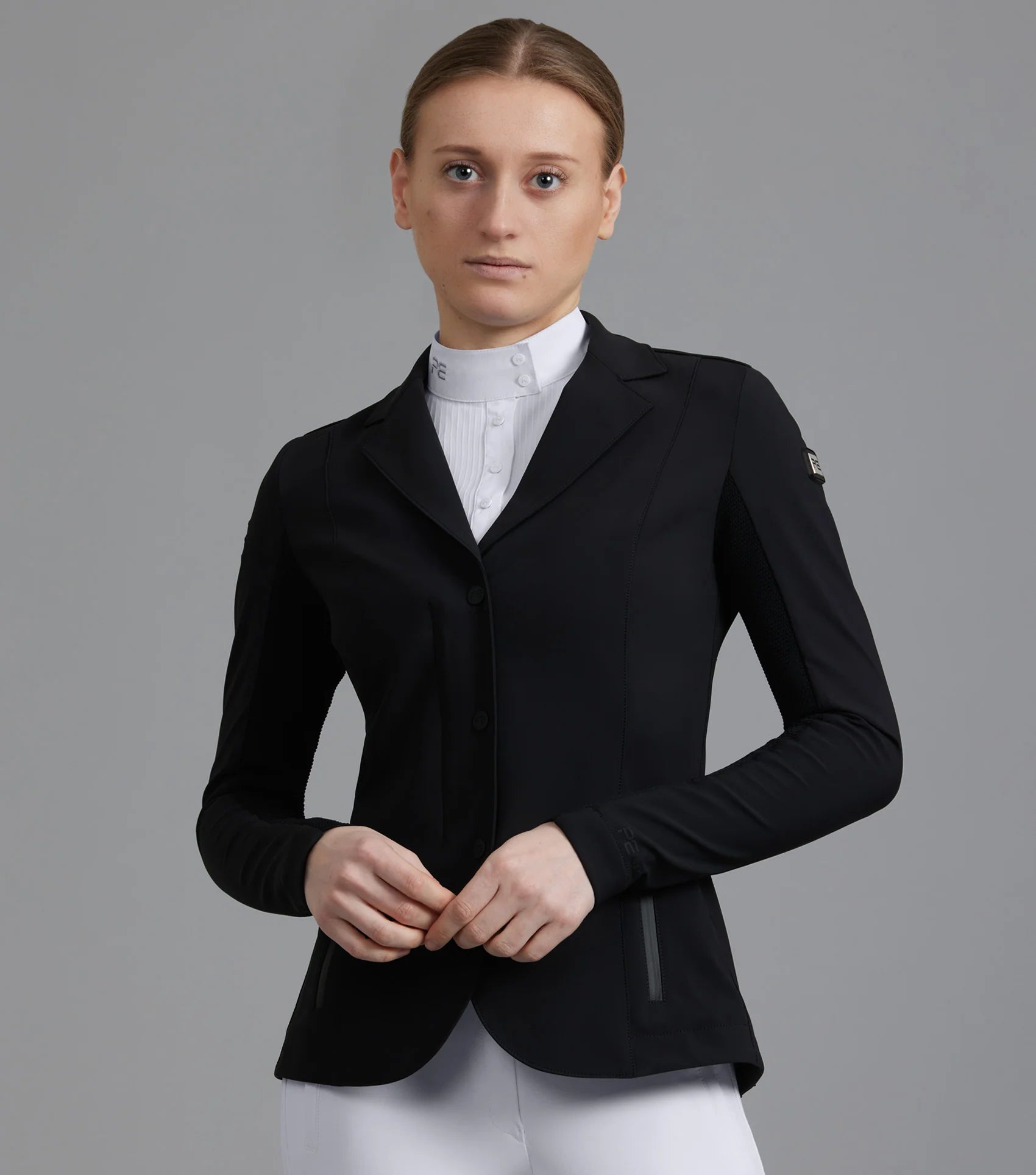 Premier Equine Black Competition Jacket | Ladies Equestrian Show Jacket | Equiflair