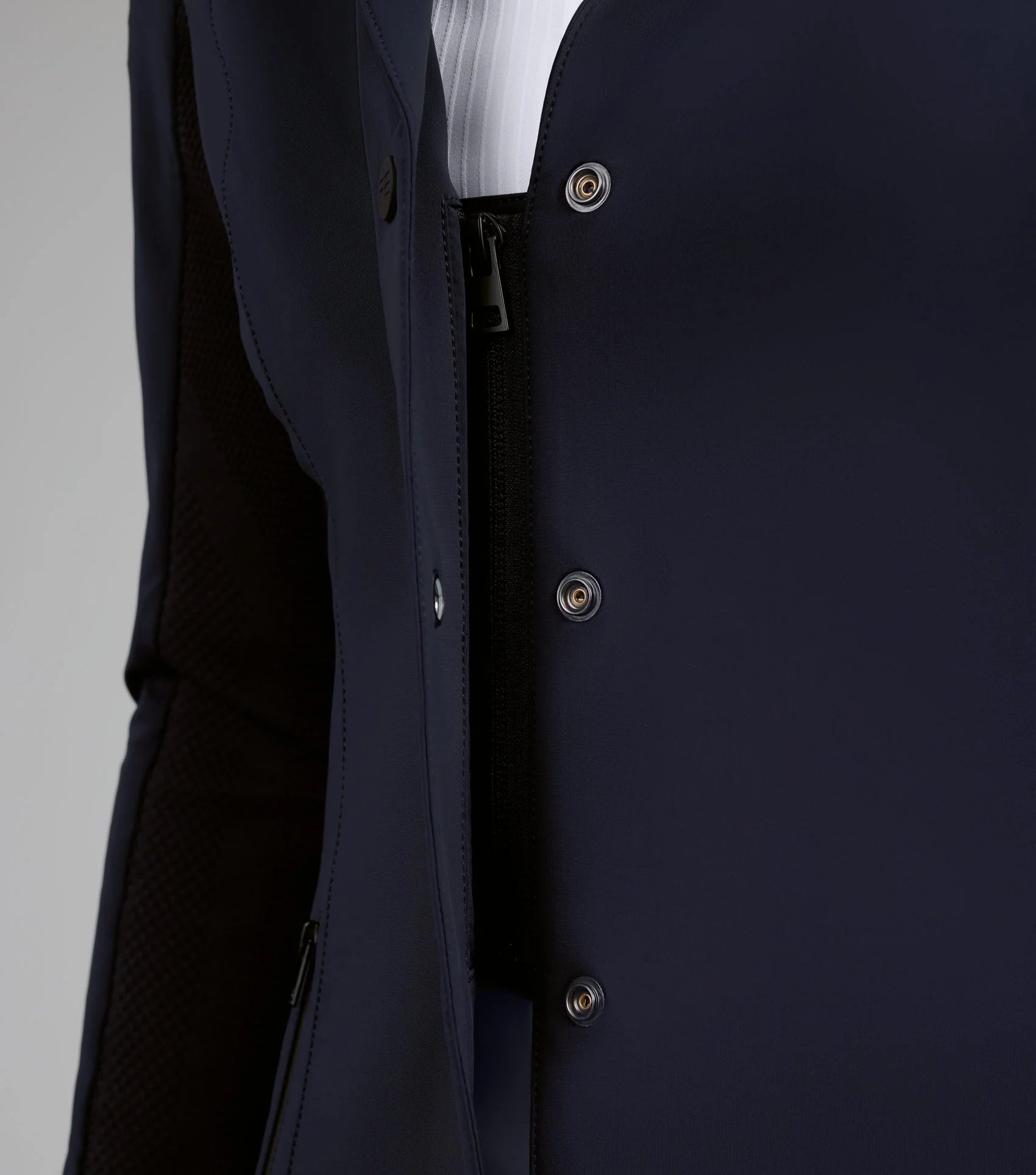Premier Equine Navy Competition Jacket: Ladies' Equestrian Show Jacket, Riding Apparel Details, Technical Fabric & Fitted Style