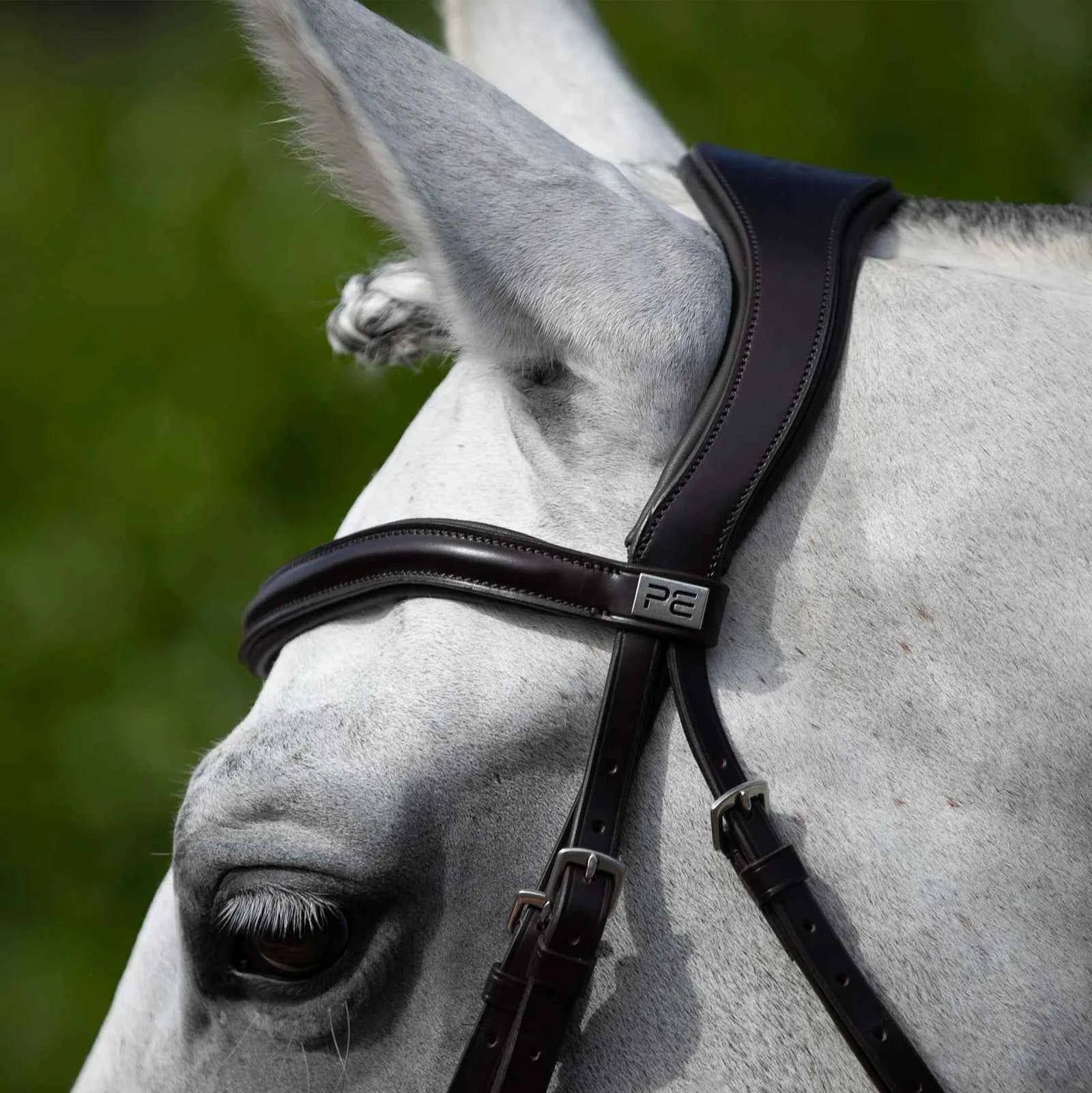 Premier Equine Rizzo Anatomic Snaffle Bridle with Flash Brown