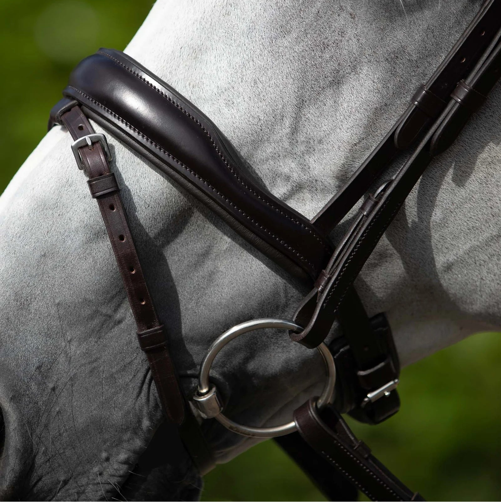 Premier Equine Rizzo Anatomic Snaffle Bridle - Brown Leather Horse Tack