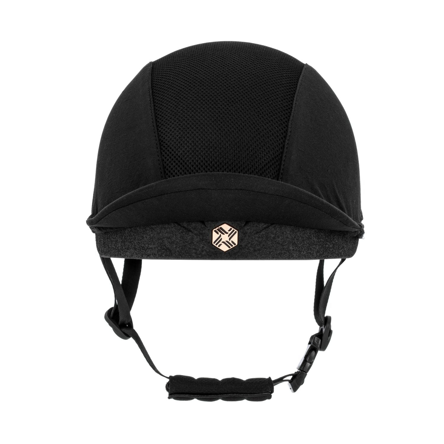 Charles Owen EQX Phoenix Black & Rose Gold Jockey Skull Hat: High-Performance Equestrian Helmet for Safety & Style