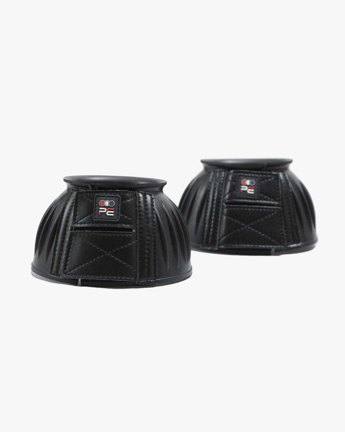 PREMIER EQUINE Rubber Bell Boots Black | Over Reach Boots for Horse Protection