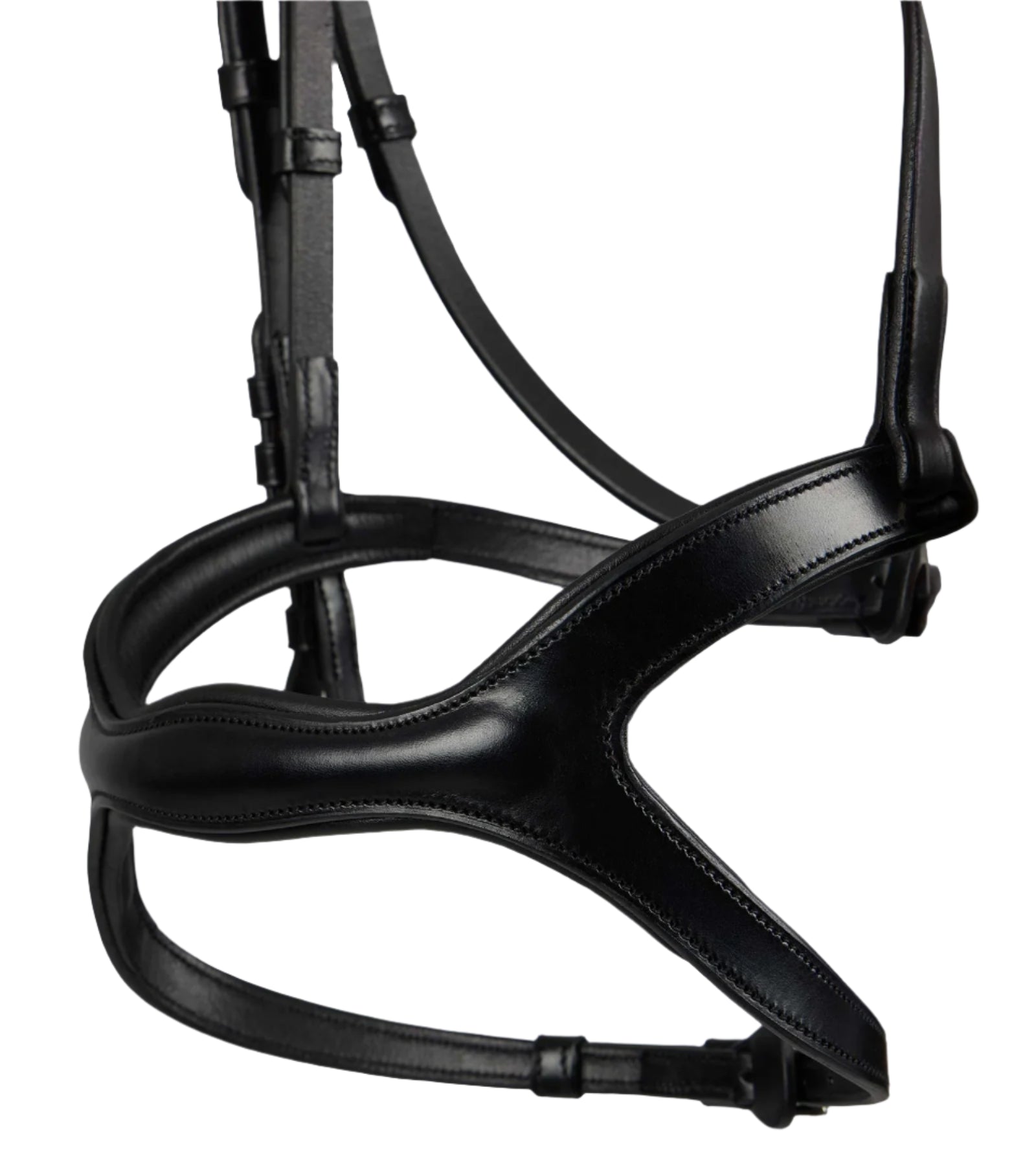 Equiflair Black Anatomical Horse Bridle | Italian Leather, Comfort Fit, Equestrian Tack