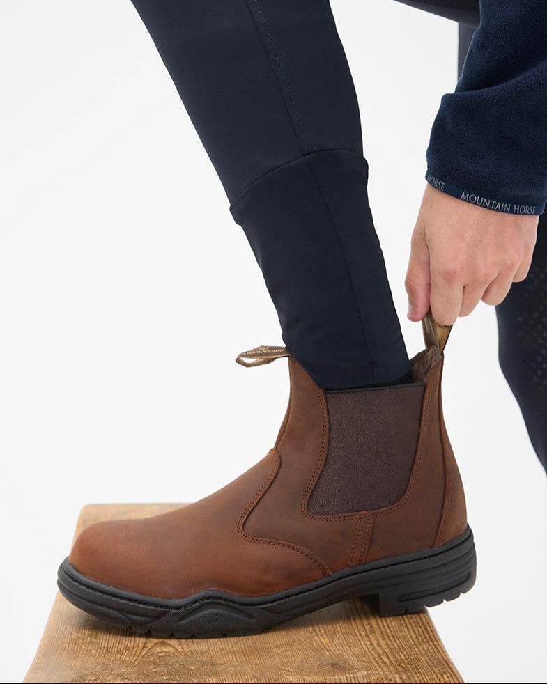 Mountain Horse Stable Jodhpur Boots - Cinnamon Riding Boots. Pull-on equestrian footwear for stable work. Comfort & durability.