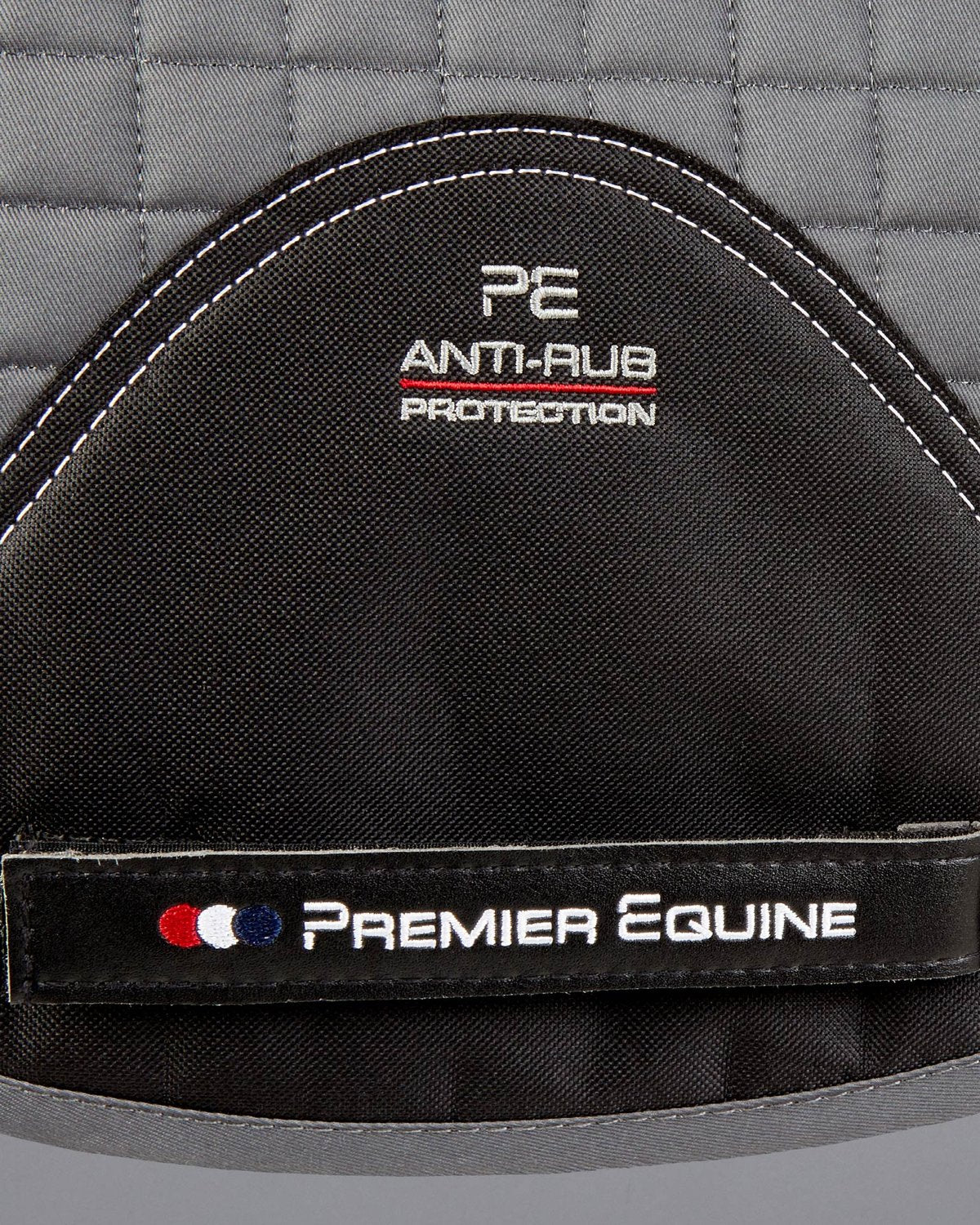 Premier Equine Grey Dressage Saddle Pad: Anti-Slip Tech Grip Pro for Horses, Anti-Rub Protection