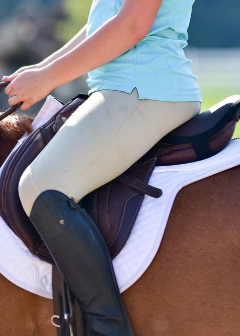 Equestrian Riding with Thinline Seat Saver Black - Improves Comfort, Stability, Equiflair