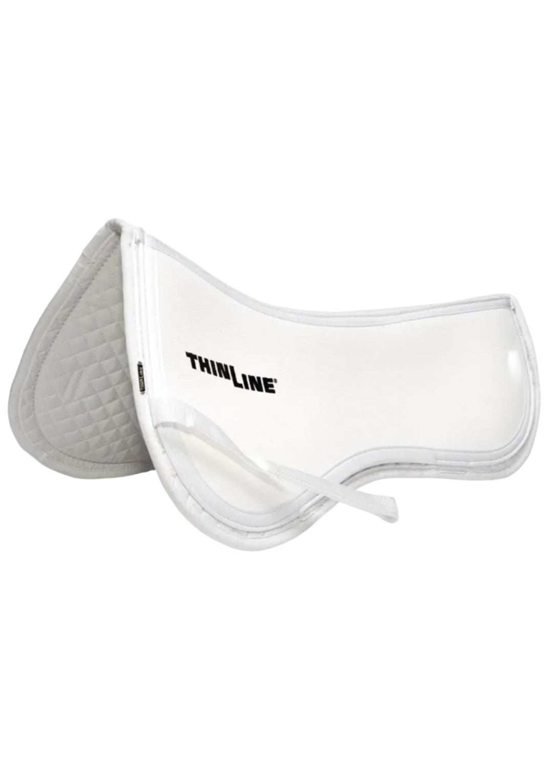 Thinline Trifecta Cotton Half Pad White: Horse Saddle Pad for Comfort and Protection - location-31143526467-outofstock Small
