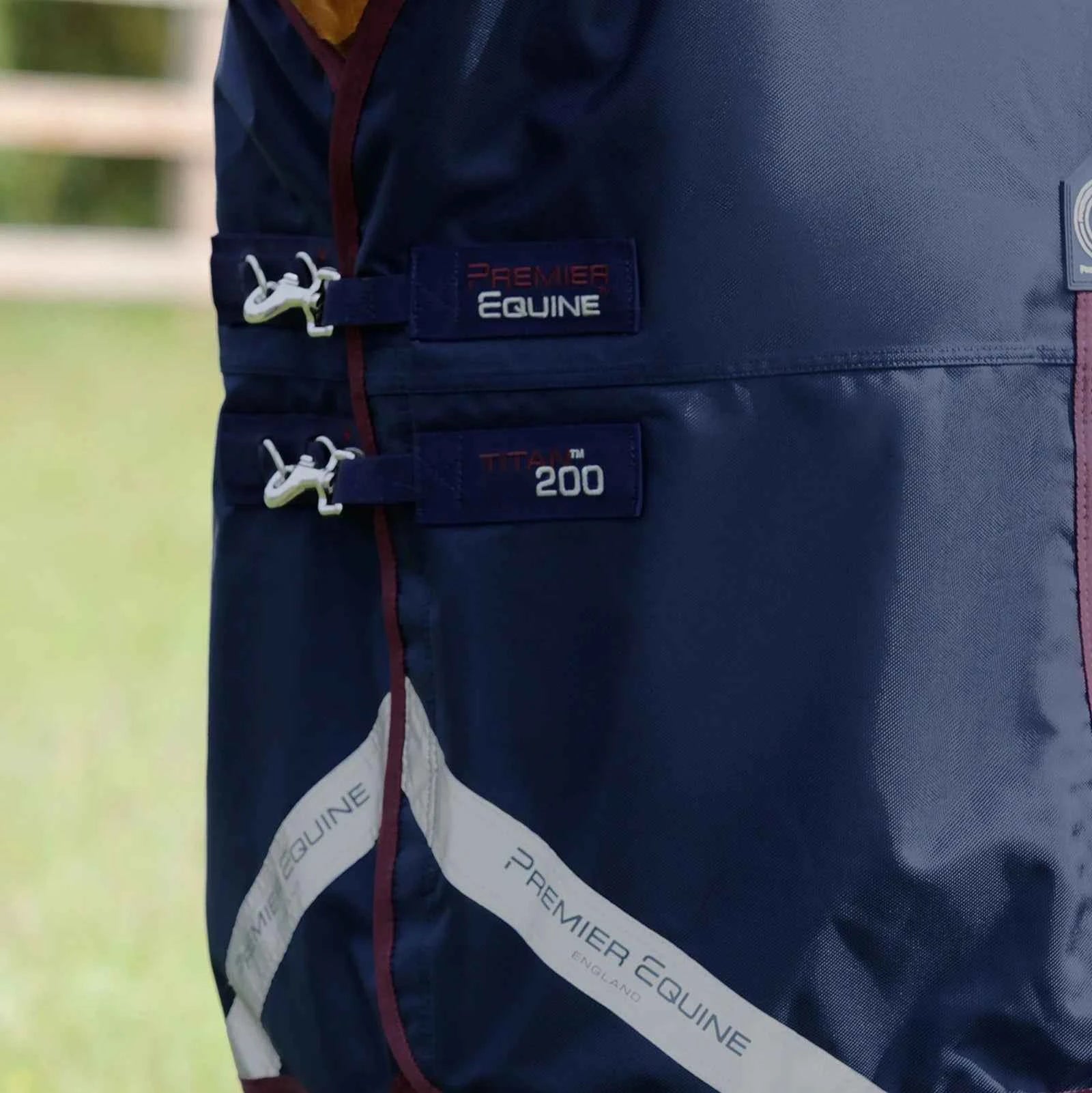 Premier Equine Titan 200g Original Turnout Rug Navy