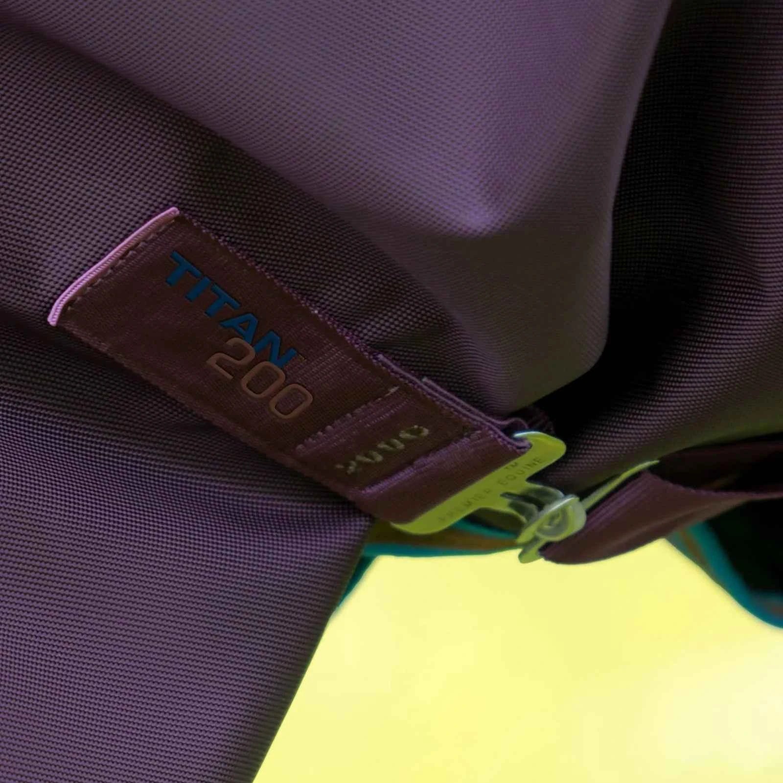 Premier Equine Titan 200g Turnout Rug with Snug-Fit Neck Cover Purple
