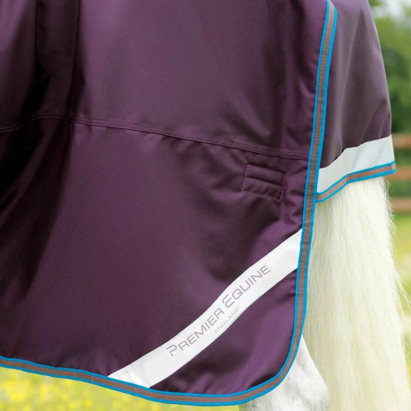Premier Equine Titan 200g Turnout Rug with Snug-Fit Neck Cover Purple