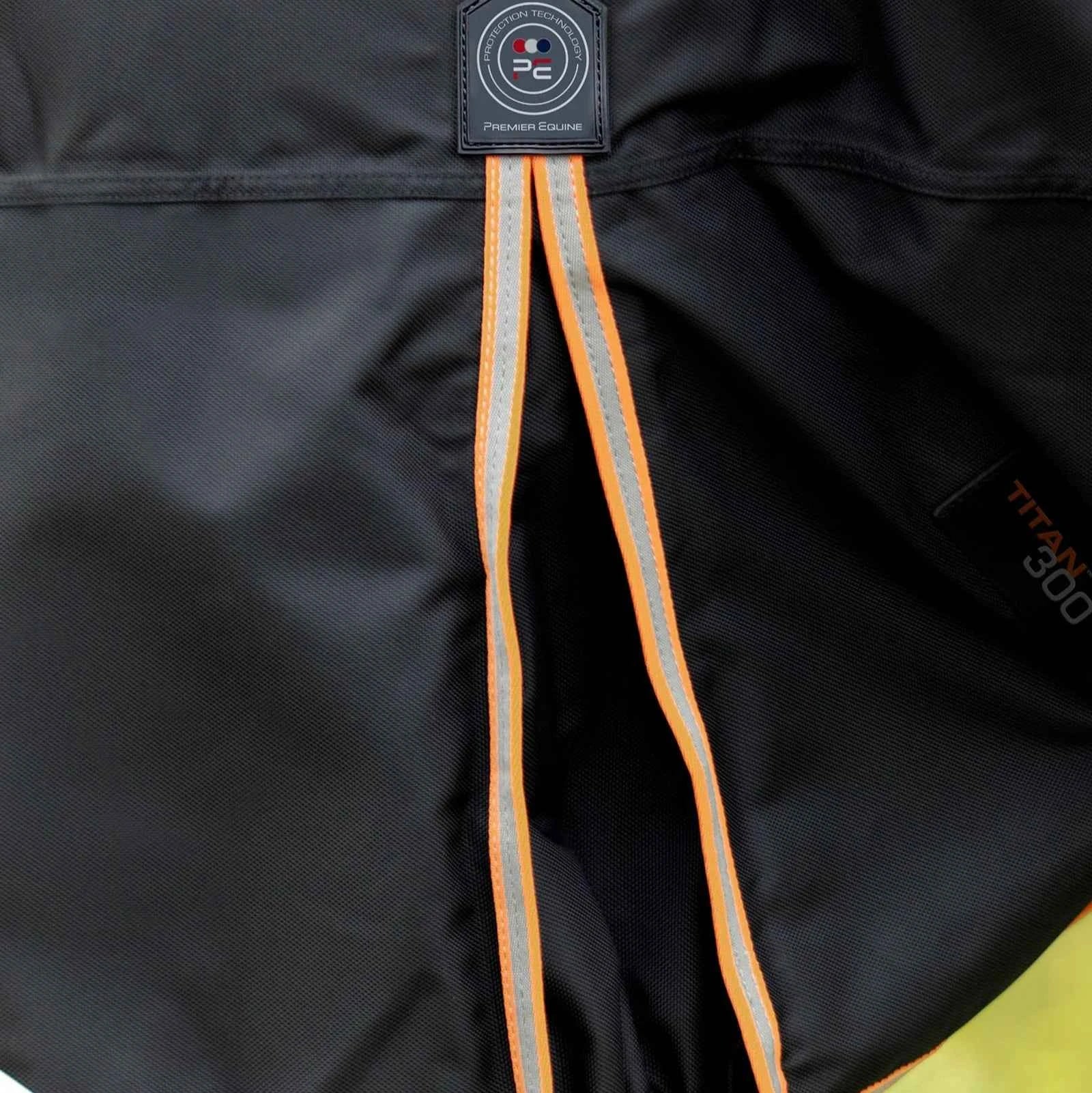 Premier Equine Titan 300g Turnout Rug with Snug-Fit Neck Cover Black