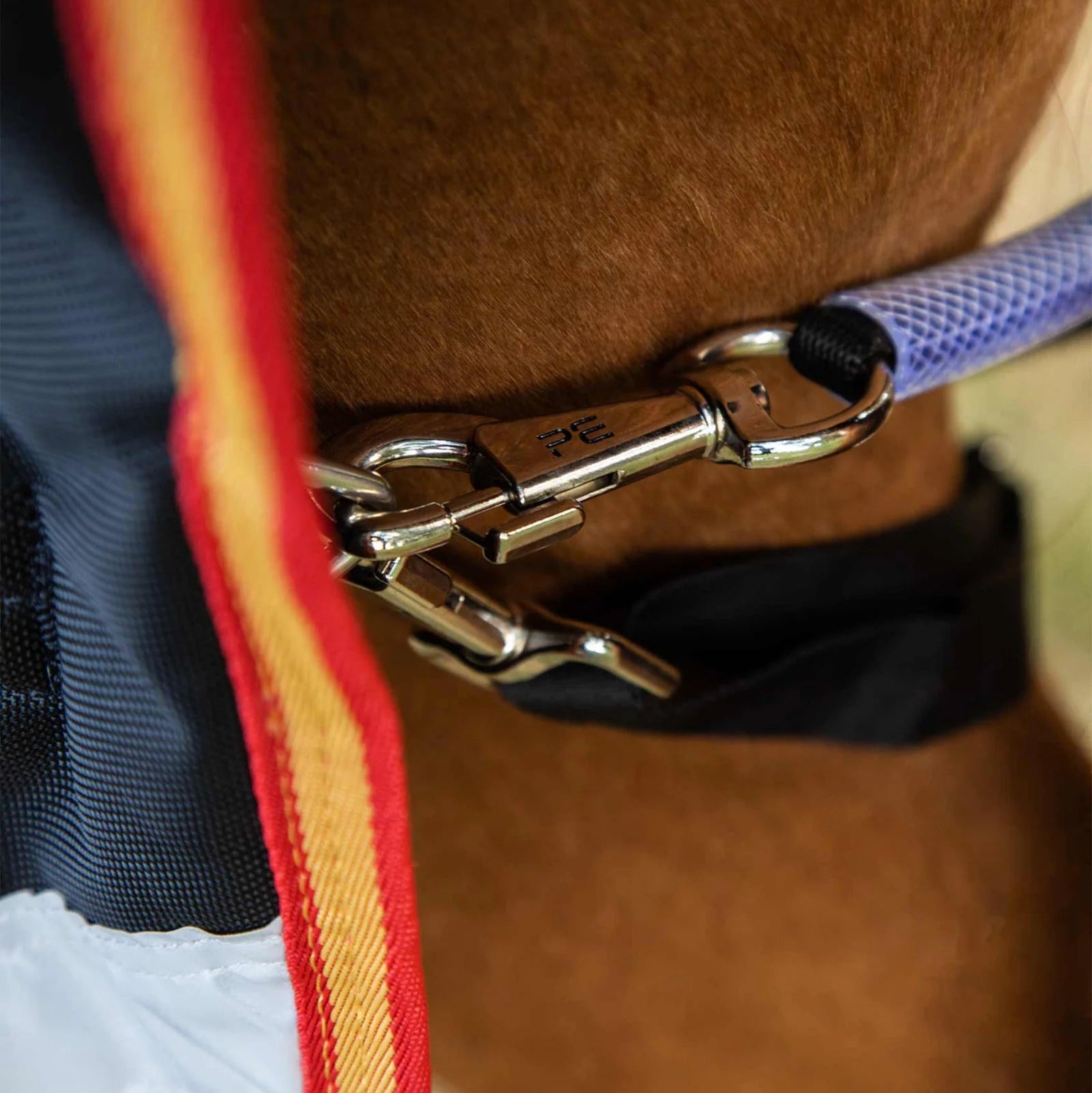 Premier Equine Titan Storm Horse Turnout Rug with Combo Neck. Heavyweight, Waterproof. View at Equiflair.