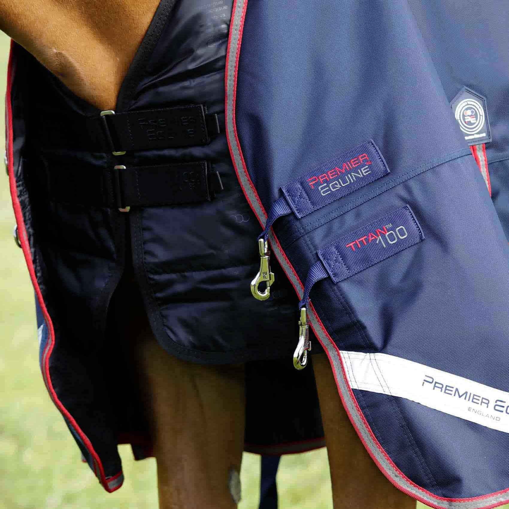 Premier Equine Titan Trio Complete 4 in 1 Turnout Rug Navy