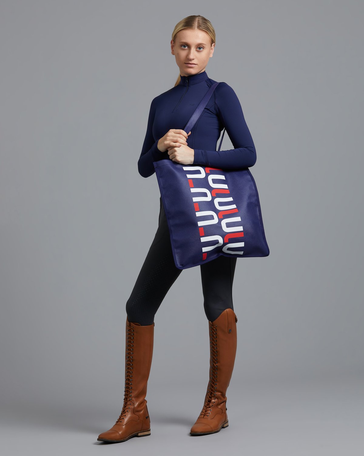 Premier Equine PE Tote Bag Navy - Equiflair equestrian fashion