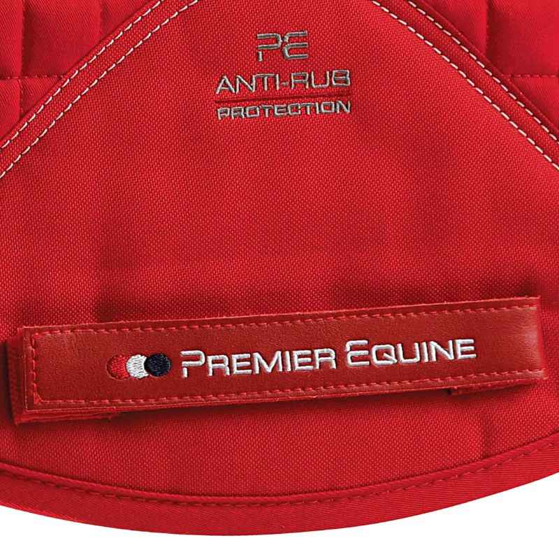 Premier Equine Close Contact Cotton Cross Country Saddle Pad Red