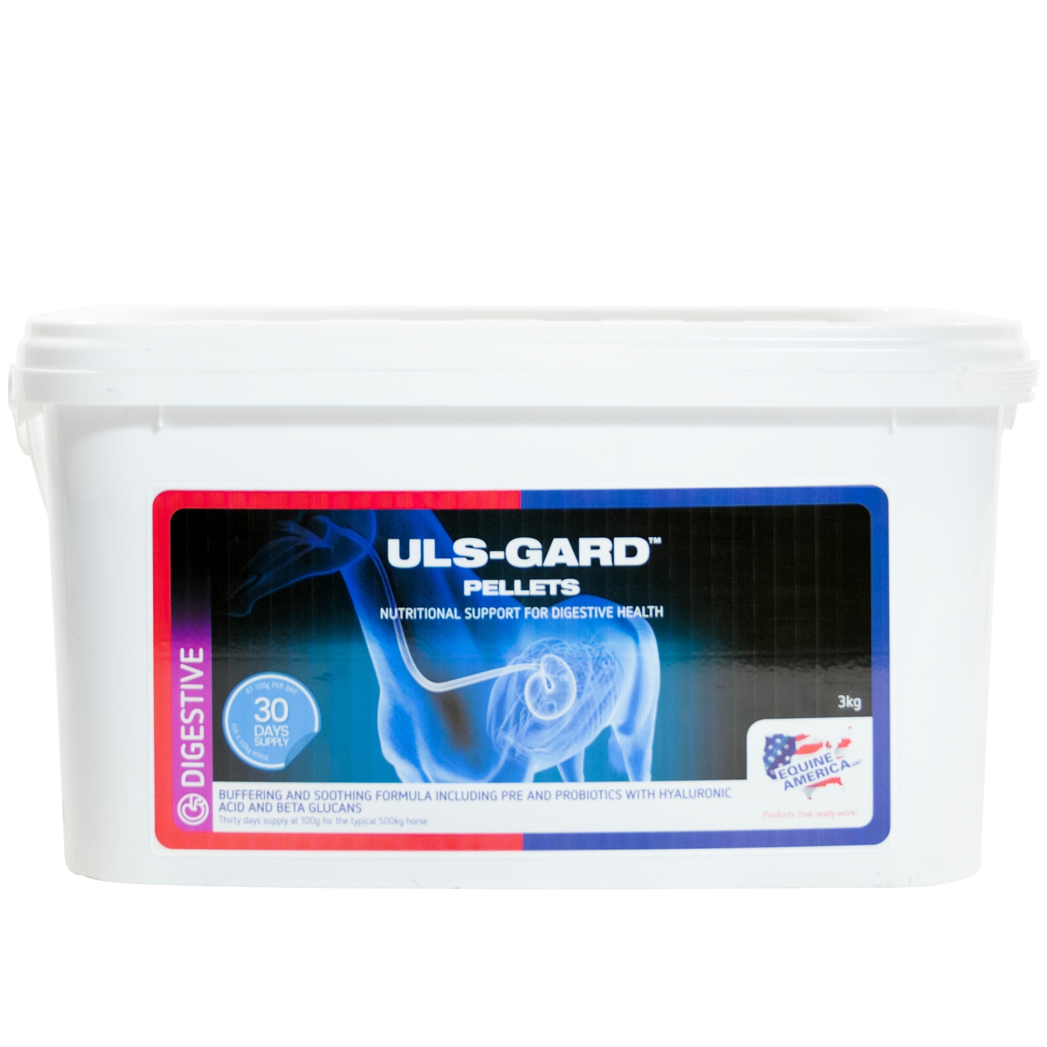 Equine America ULS-GARD Pellets 3kg: Horse Digestive Health & Gut Support Supplement
