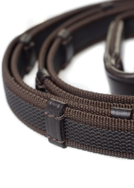 CAMEO SURE GRIP REINS - Equiflair: Web reins with leather grips for horse riding. Flexible equestrian reins. - Leather…