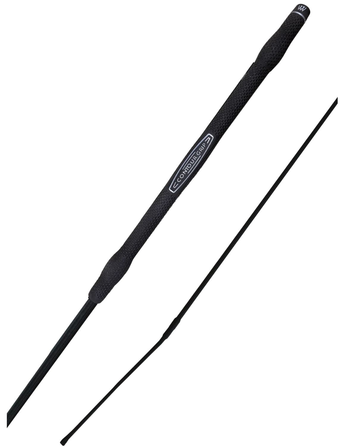 Woof Wear Contour Dressage Whip Black: Ergonomic Riding Whip for Dressage, Shop Now!