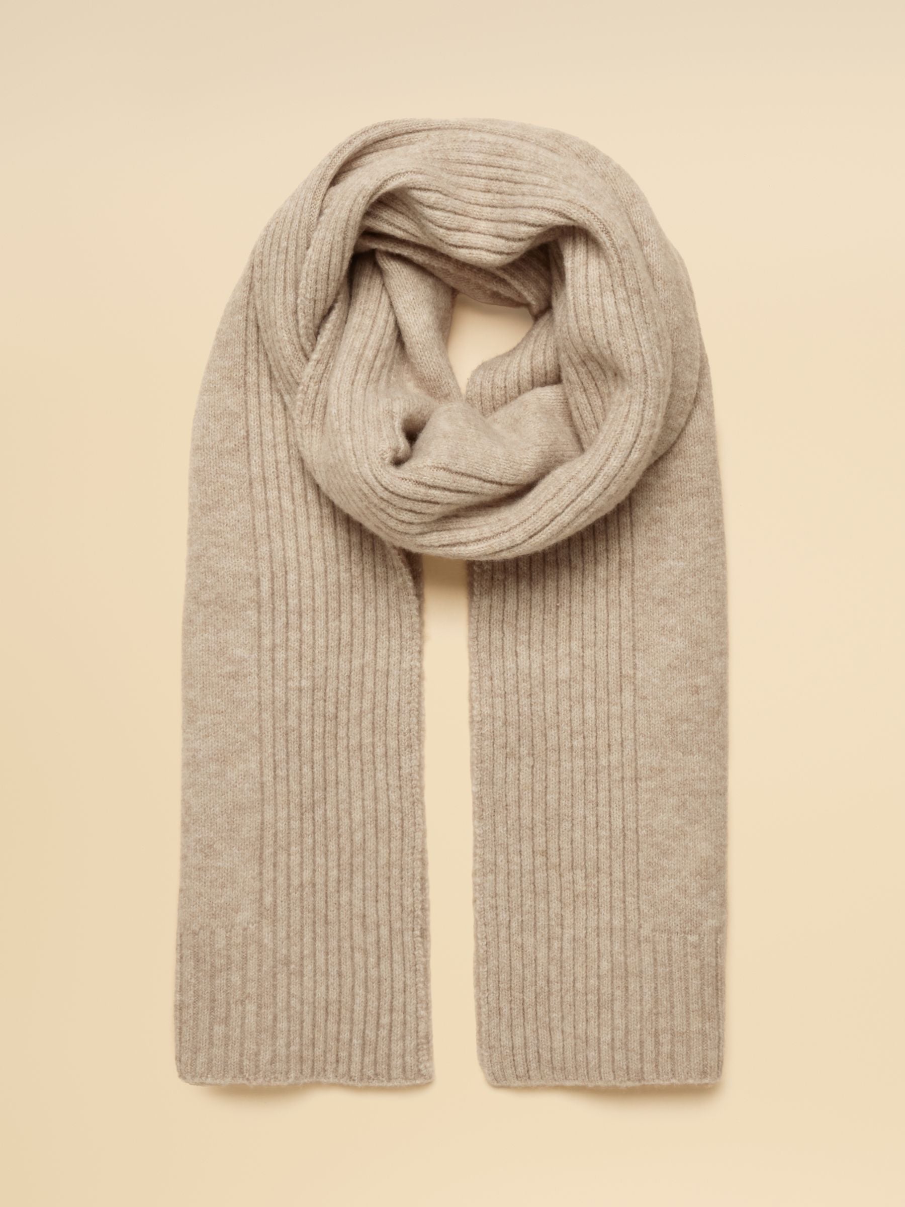 Women's Joules Oatmeal Fine Knit Scarf