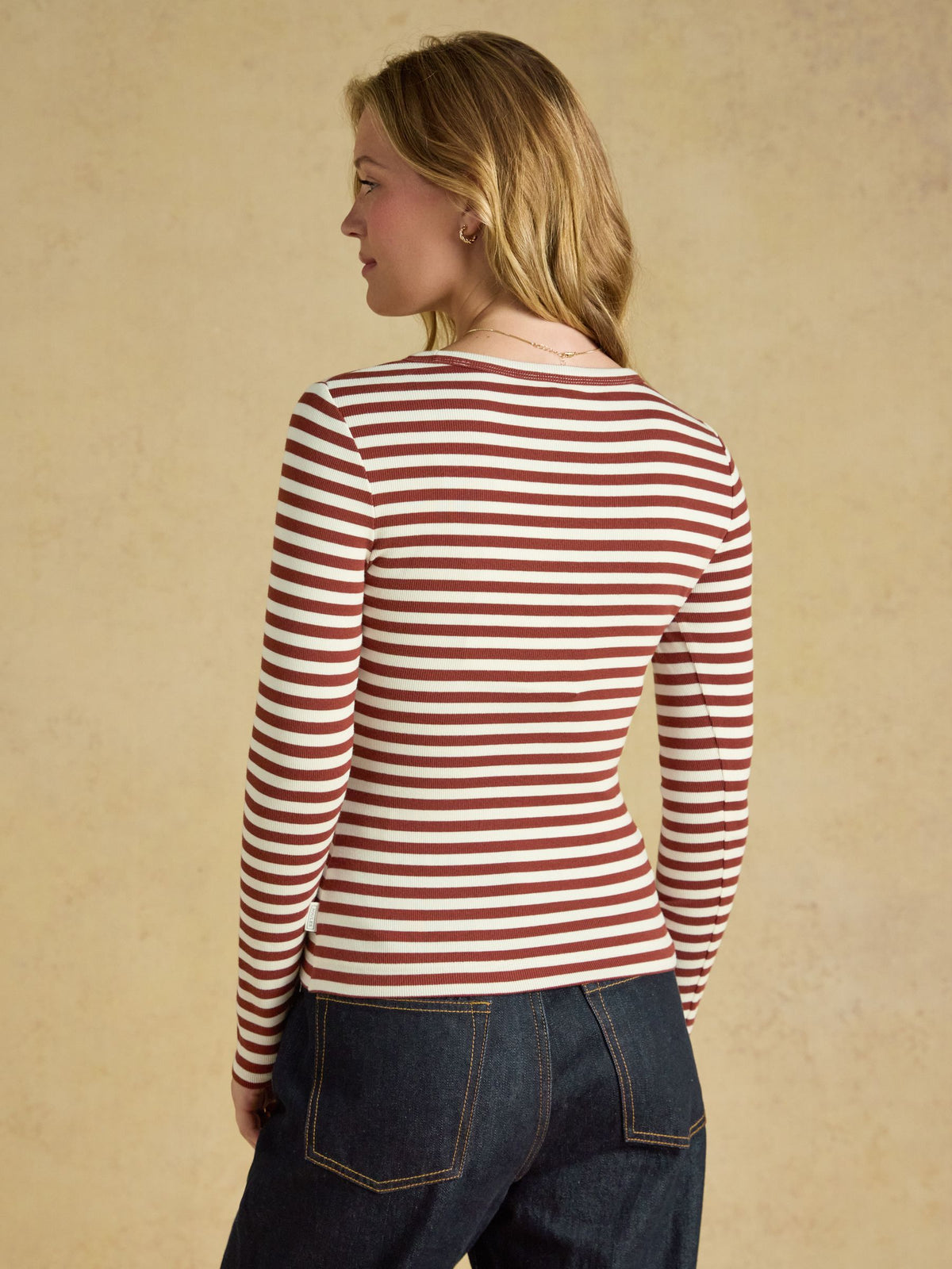 Women's Joules Sophie Ribbed Fitted T-Shirt