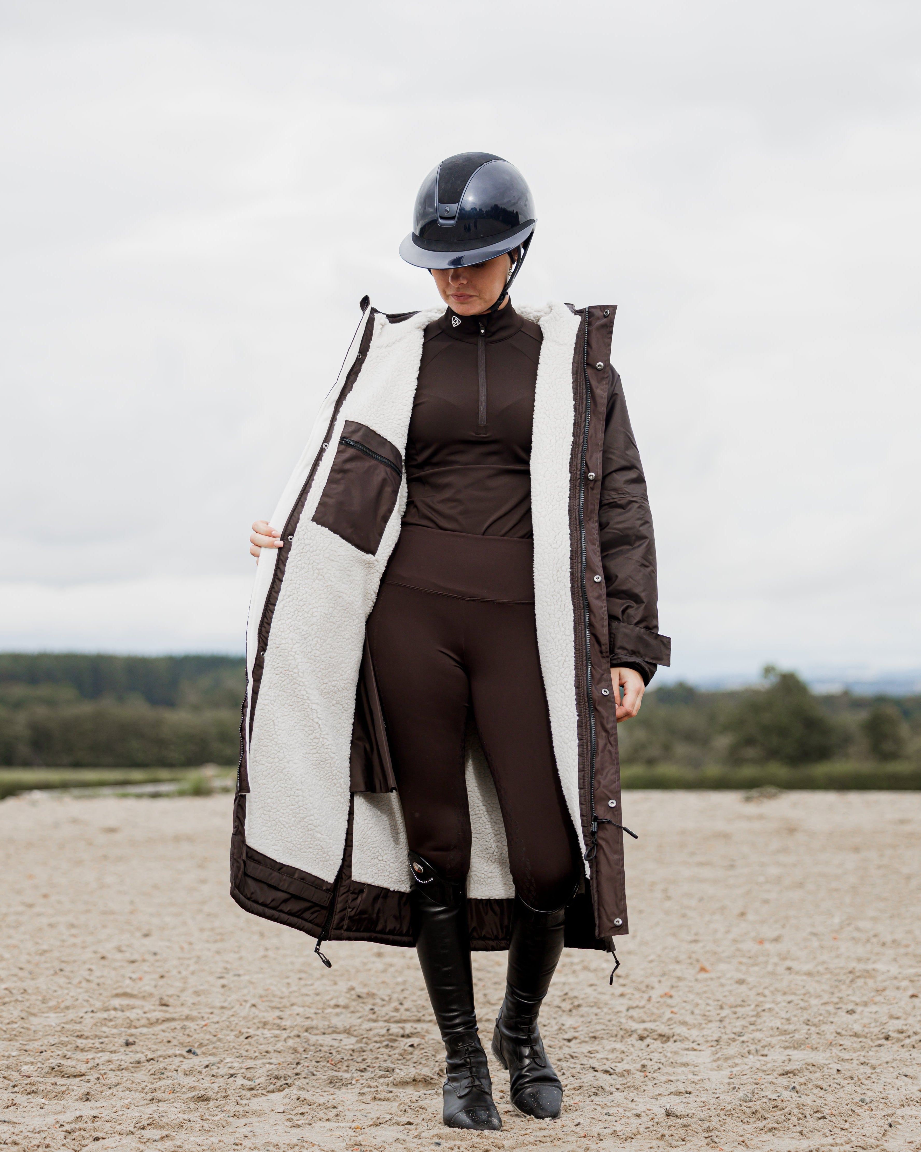 EQUIDRY Evolution Women's Thick Fleece Rich Brown