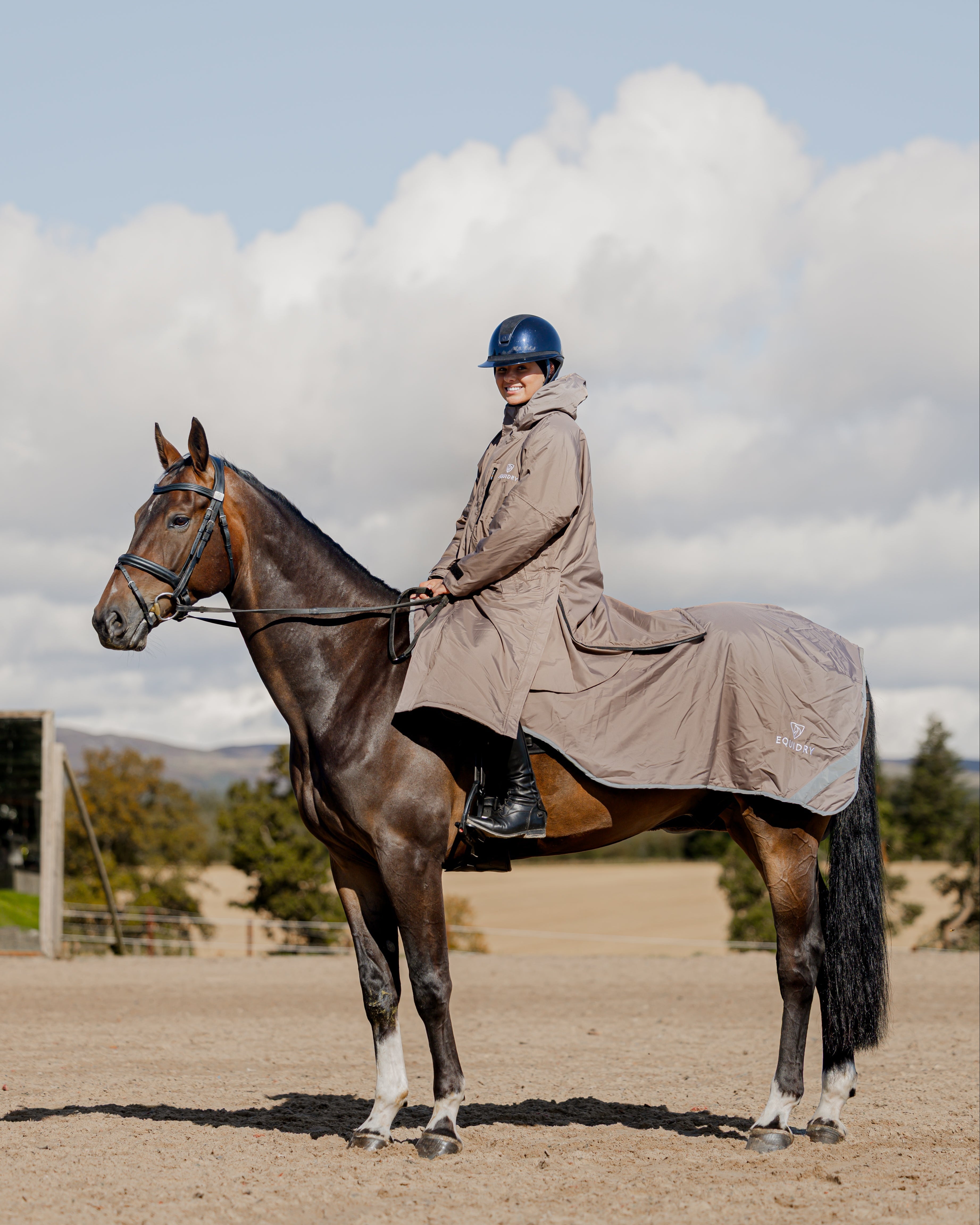 EQUIDRY Waterproof Exercise Sheet Thick Taupe