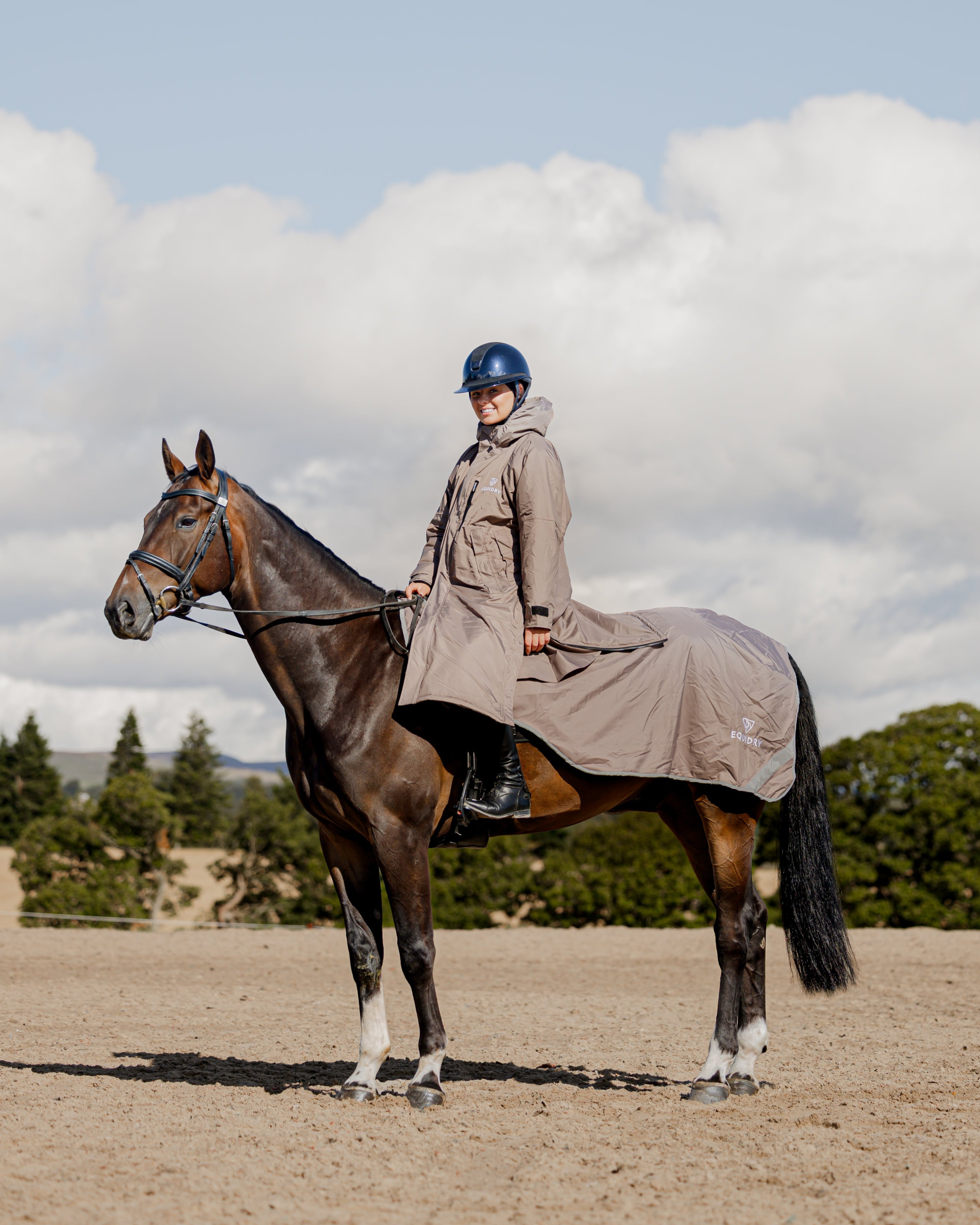 EQUIDRY Waterproof Exercise Sheet Lite Taupe/Grey