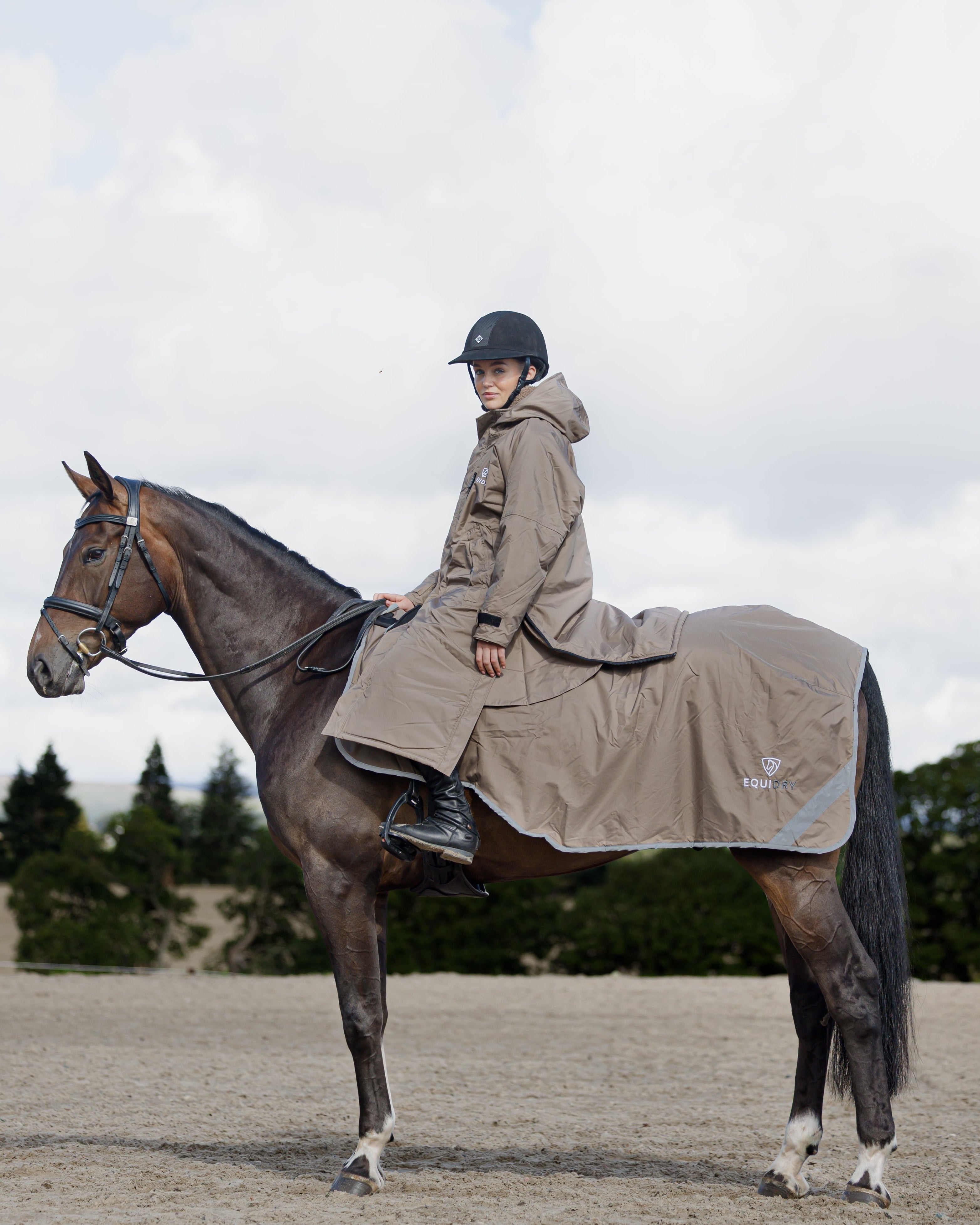 EQUIDRY Waterproof Exercise Sheet Thick Taupe