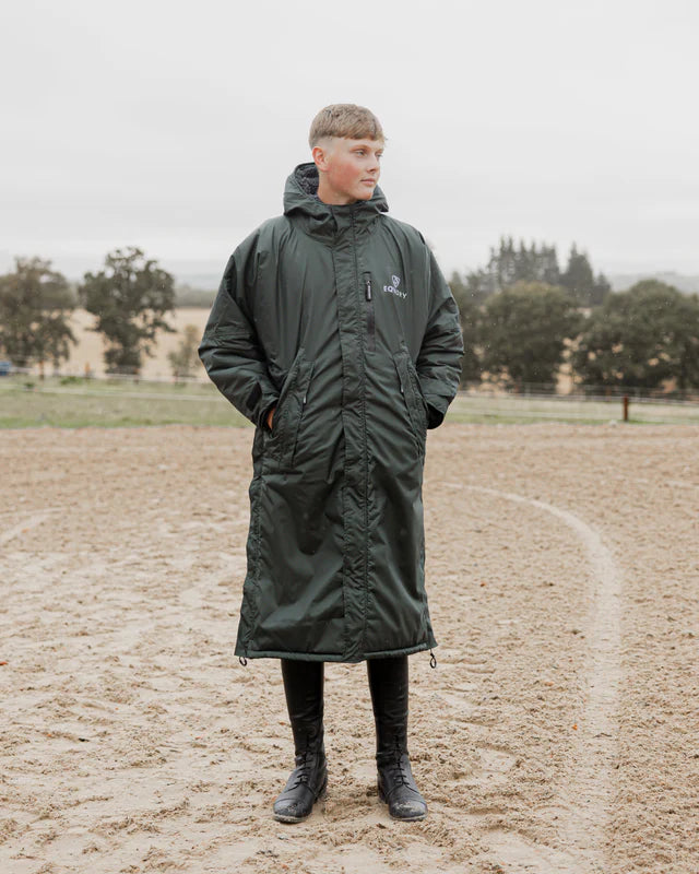 EQUIDRY Evolution Men's Thick Fleece Black Forest Green/Grey