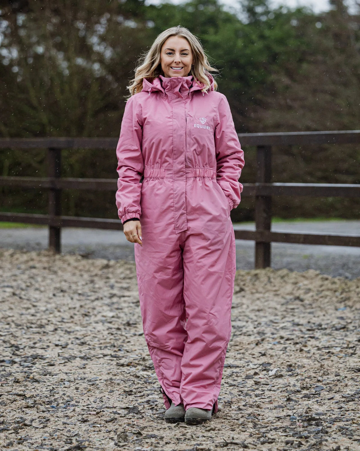 EQUIDRY Women's All-In-One Jumpsuit Dusky Pink