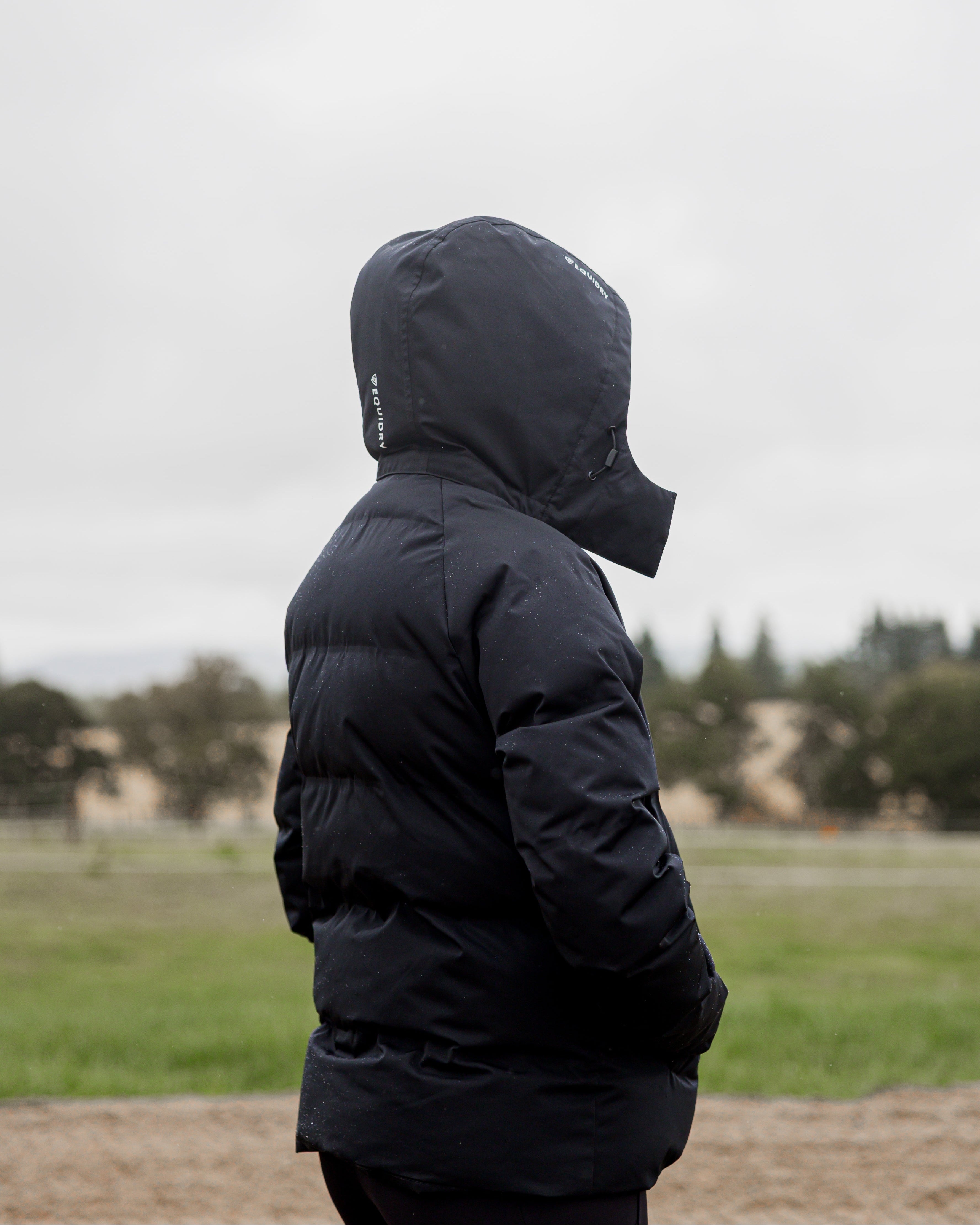 EQUIDRY Talia Women's Waterproof Puffer Jacket Black