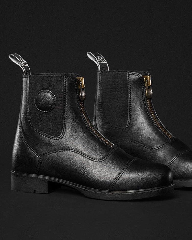 MOUNTAIN HORSE Vegan Young Paddock Boot Black. Stylish & Comfortable Riding Boots.