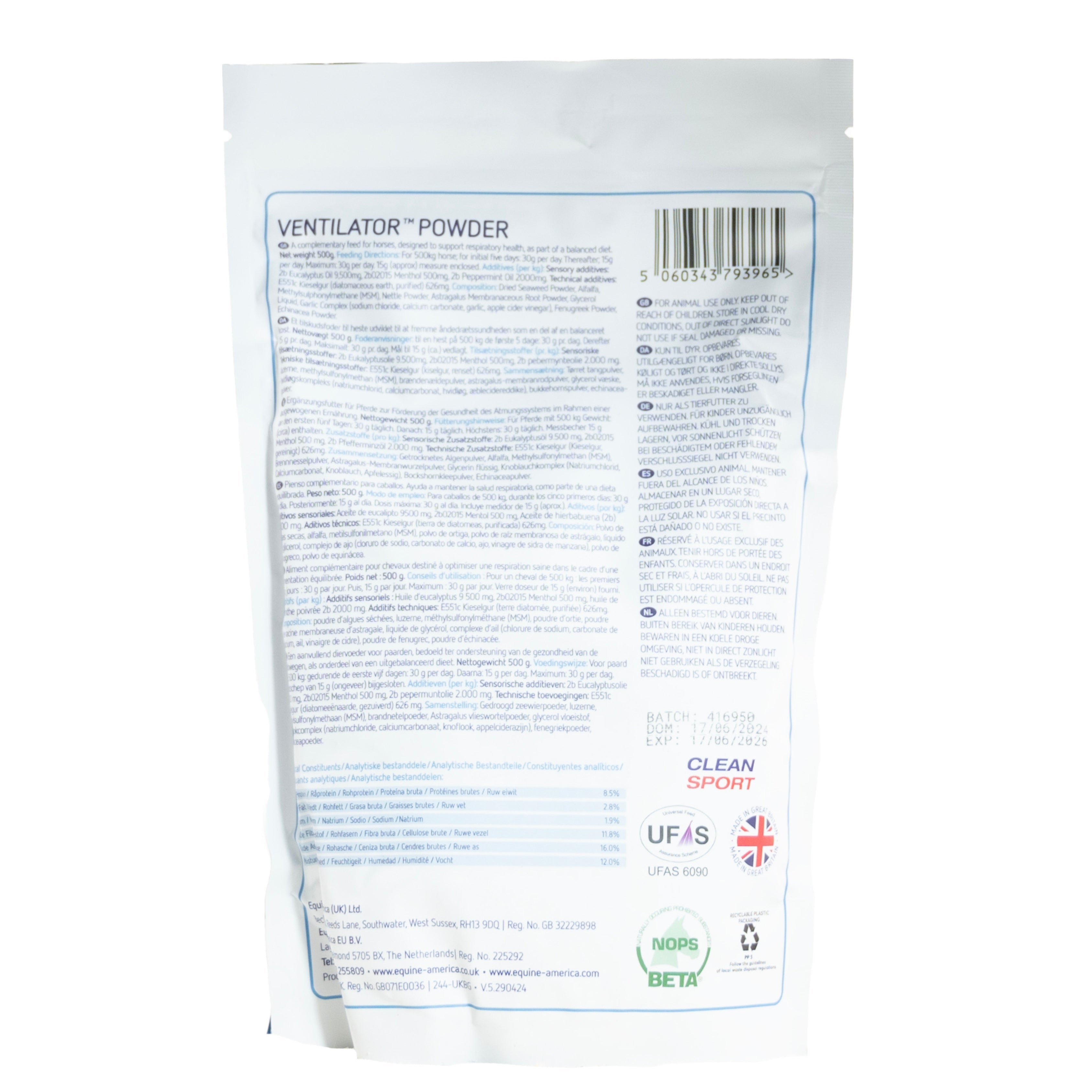Ventilator Powder 1.1lb