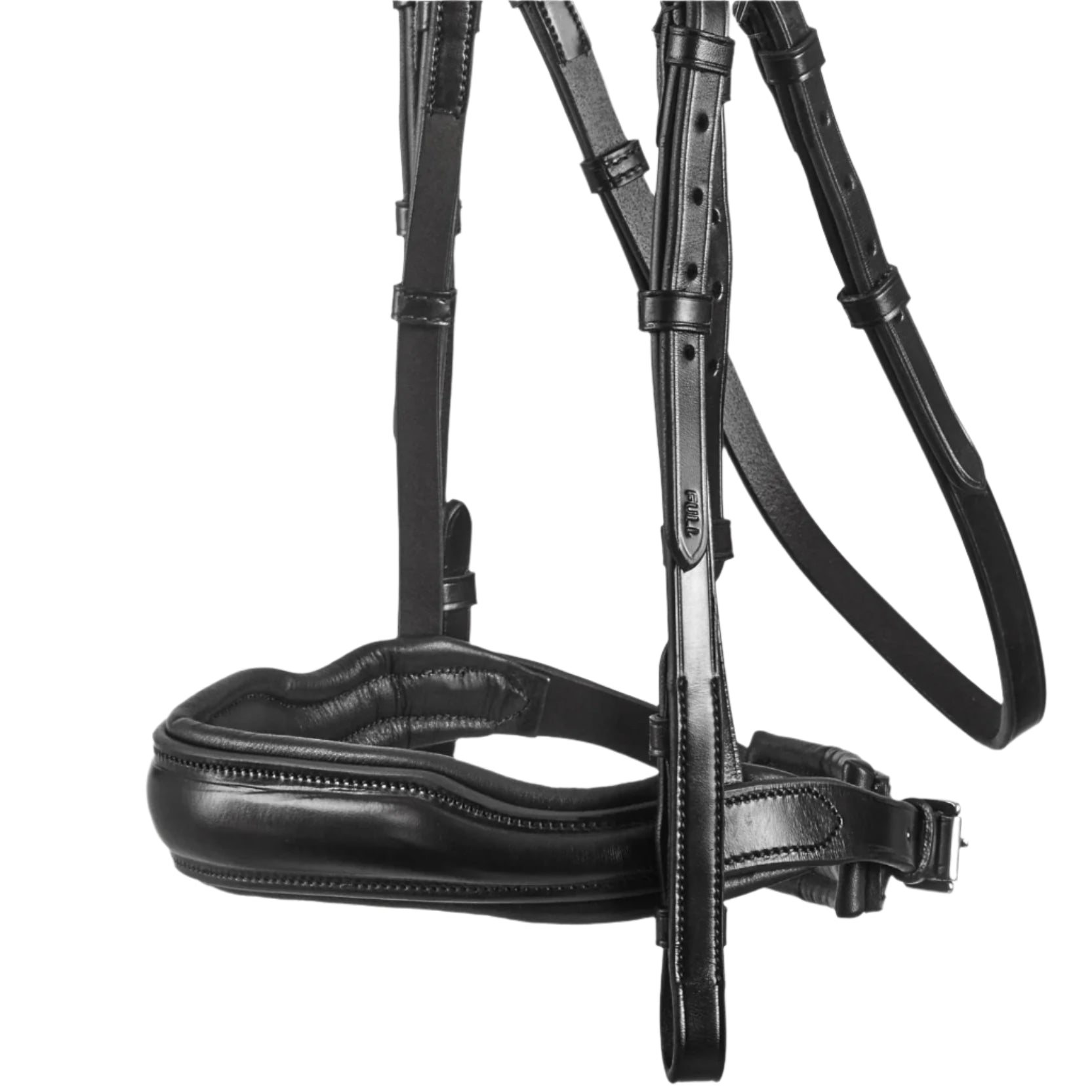 Black Leather Anatomical Snaffle Bridle for Horses | Premier Equine Verdura Bridle