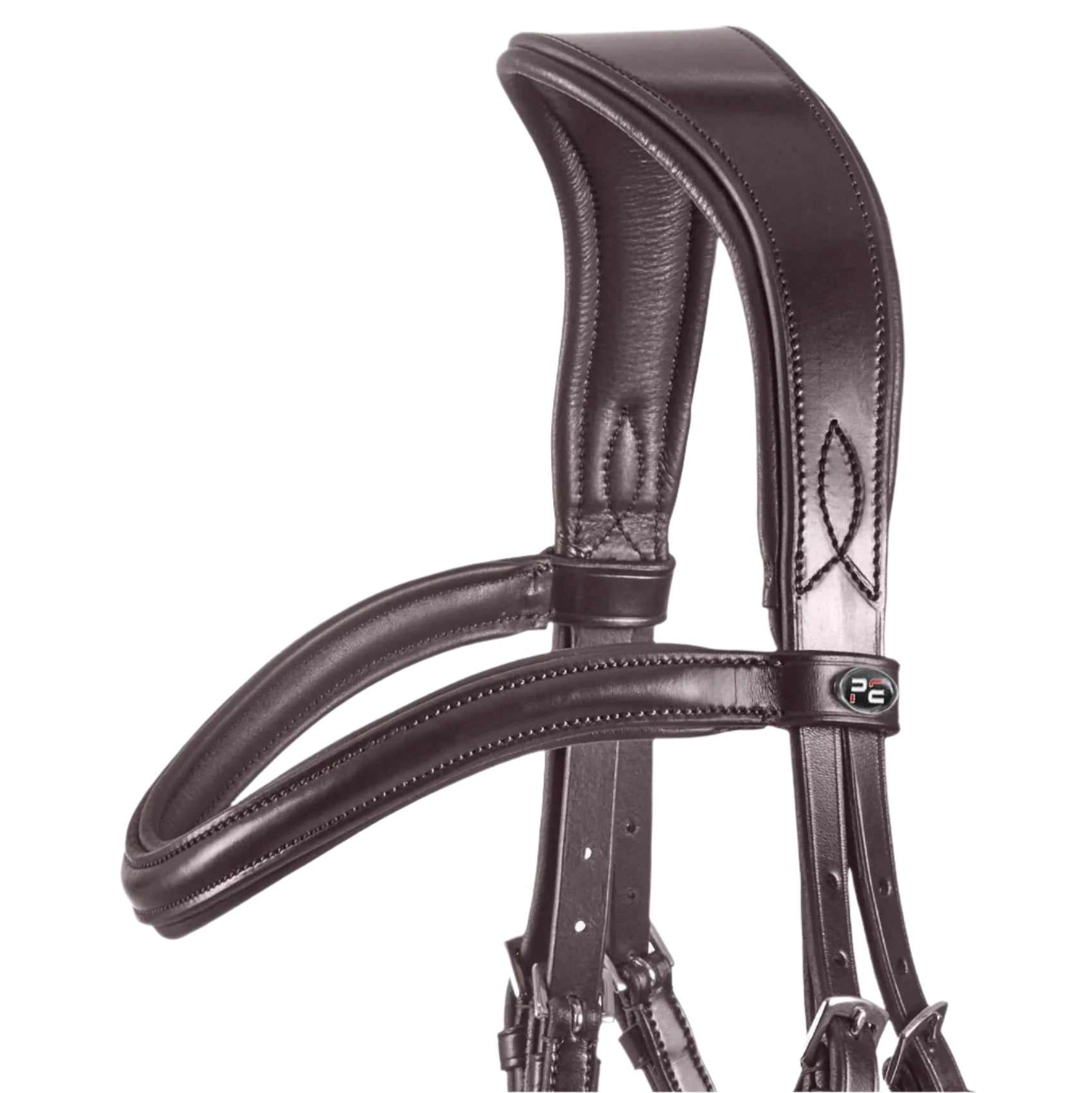 Premier Equine Verdura Snaffle Bridle - Brown Leather Anatomical Horse Bridle Equiflair
