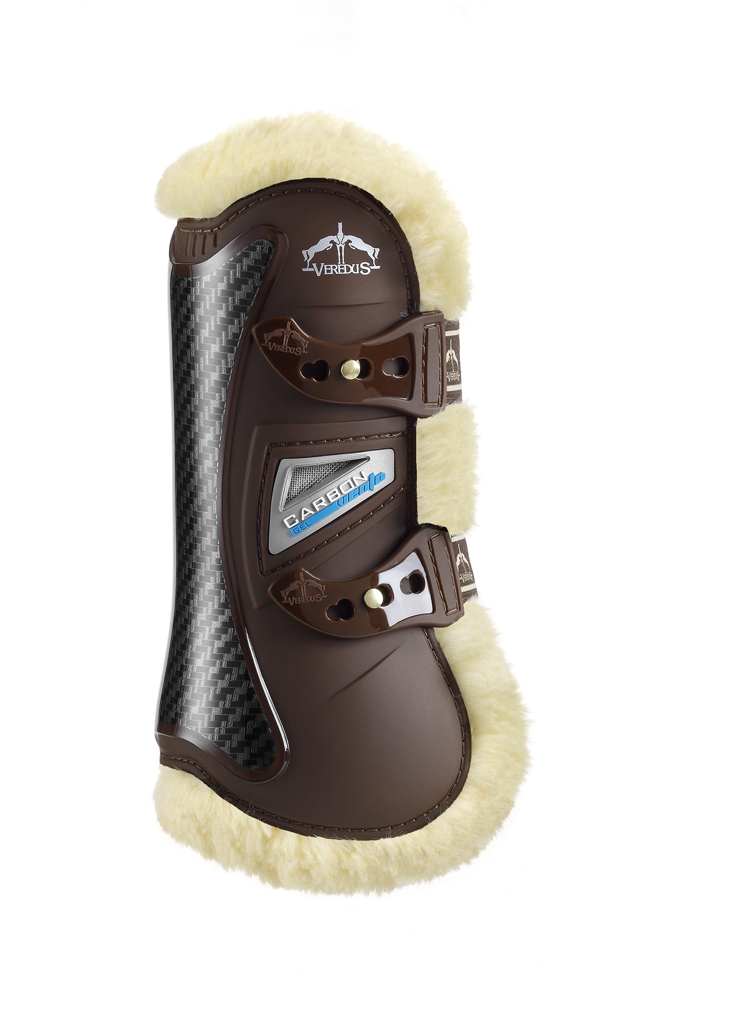 Veredus Carbon Gel Vento Front Tendon Boots Save The Sheep STS Brown | Equiflair