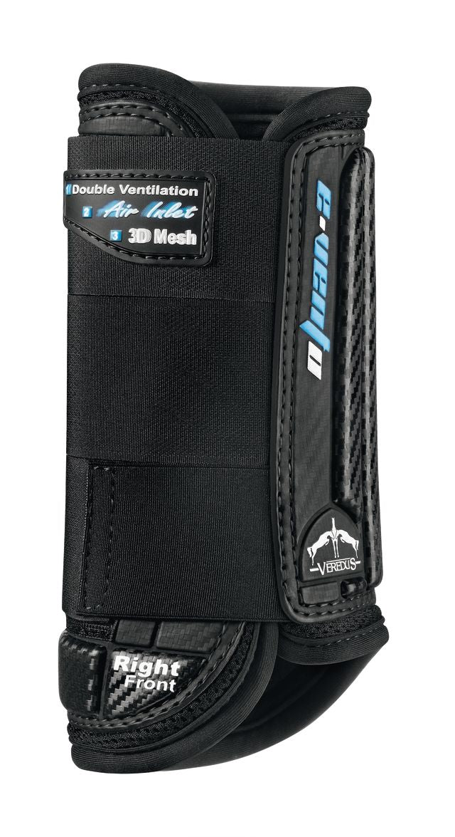 Veredus E-Vento XC Cross Country Boot Front Tendon Boots Black